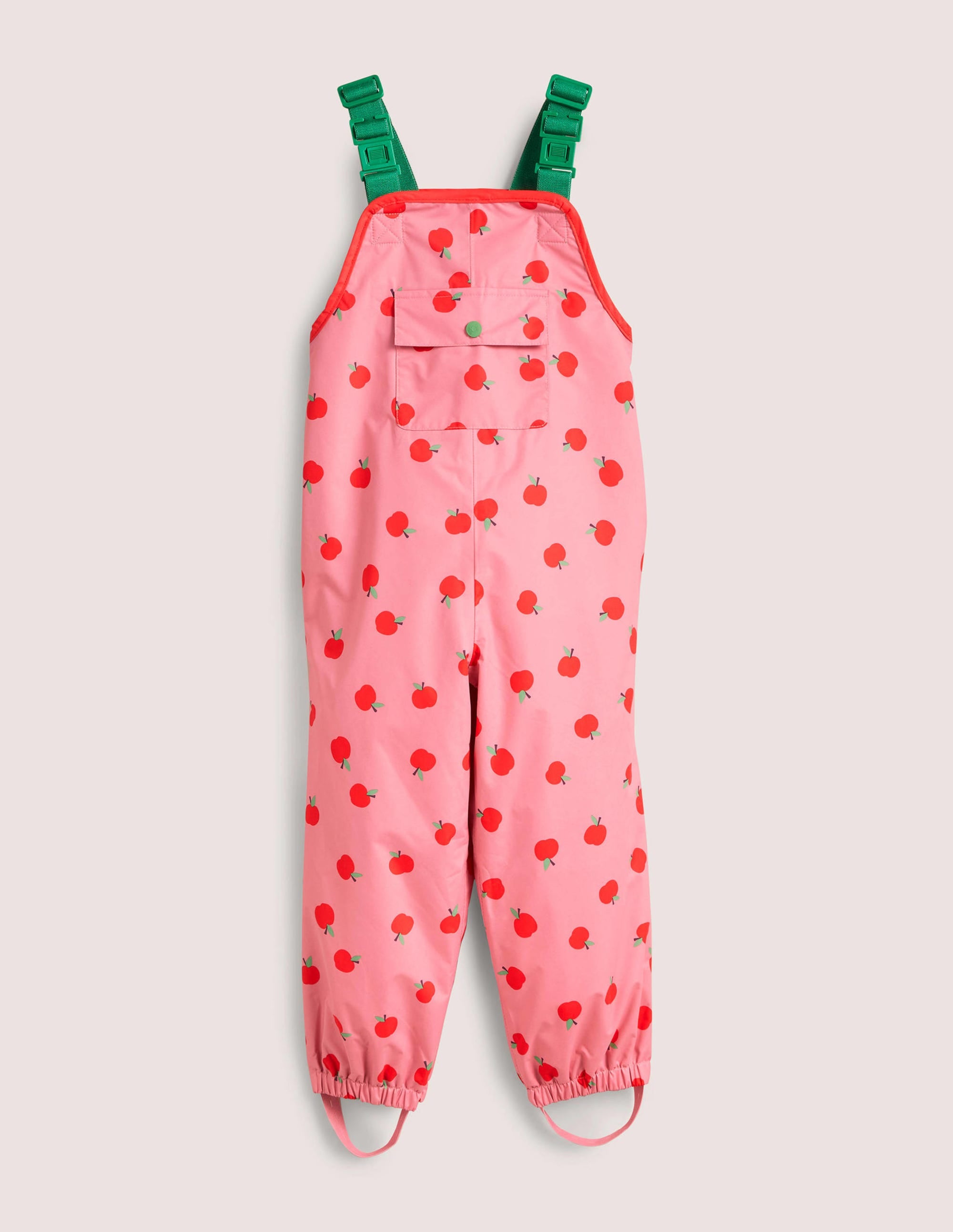 Waterproof Rain Pants-Formica Pink Apples - Image 1