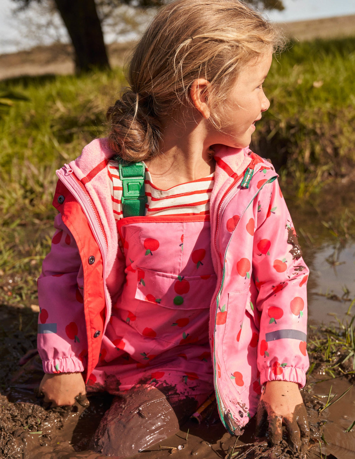 Waterproof Rain Pants-Formica Pink Apples - Image 8