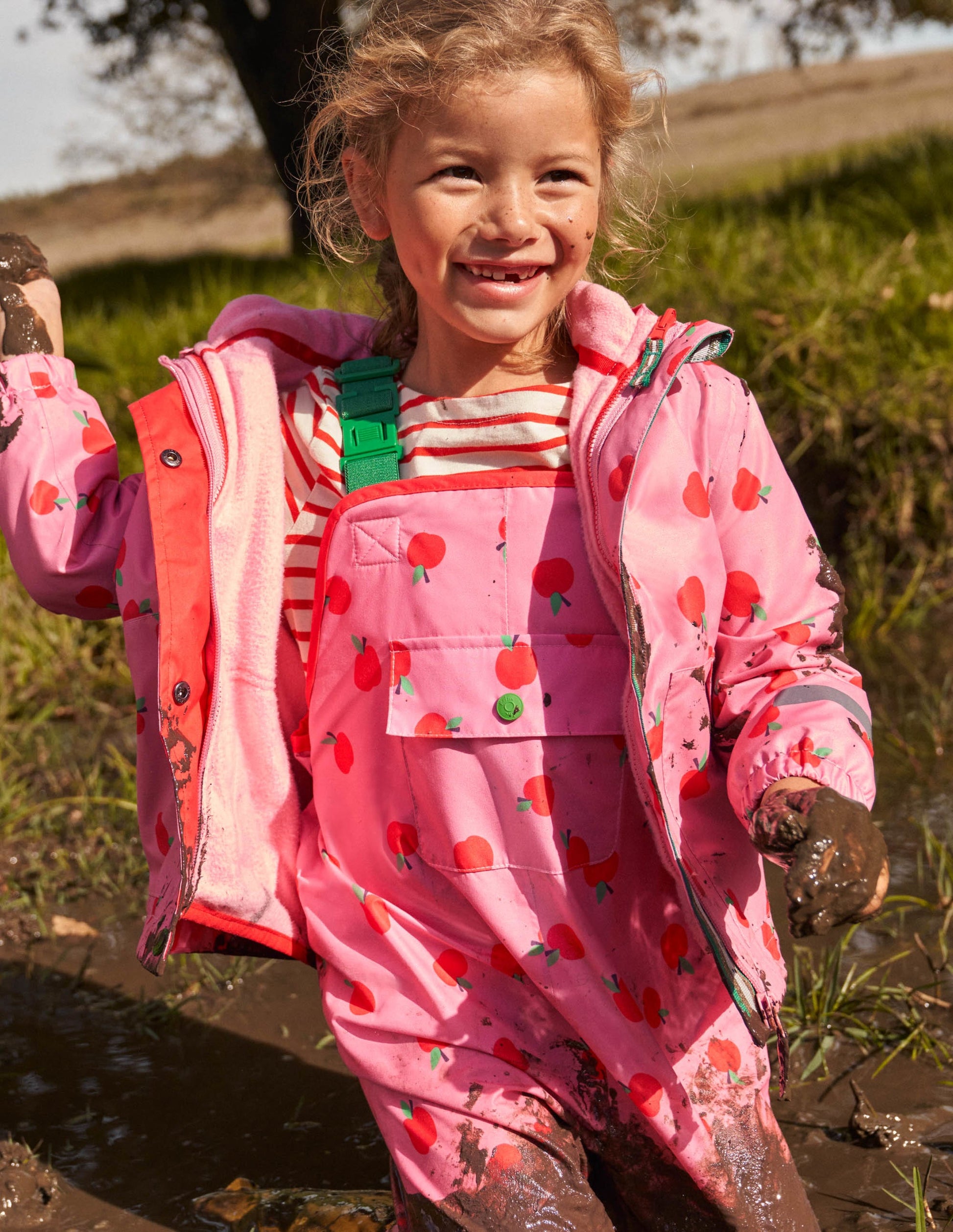 Waterproof Rain Pants-Formica Pink Apples-10