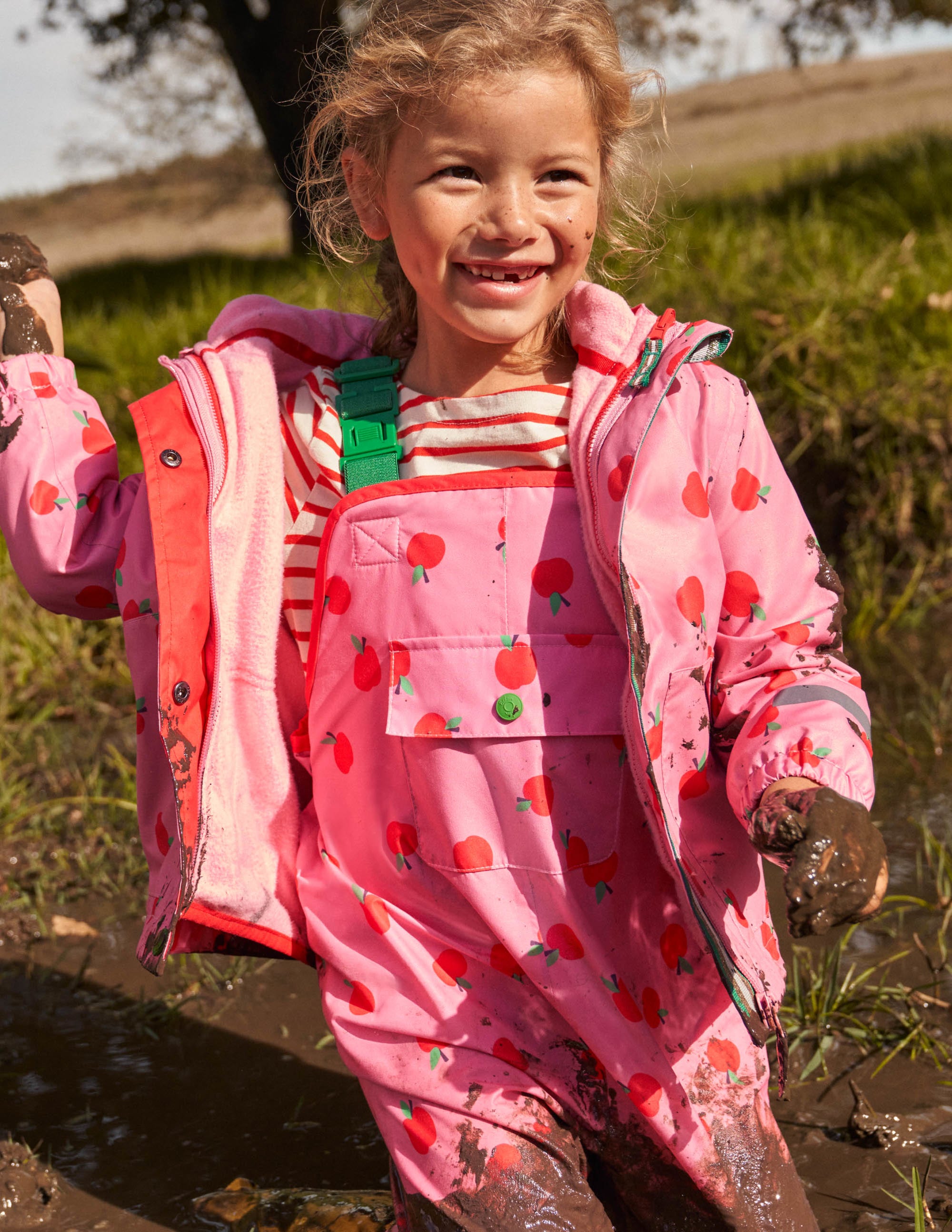 Waterproof Rain Pants-Formica Pink Apples - Image 10
