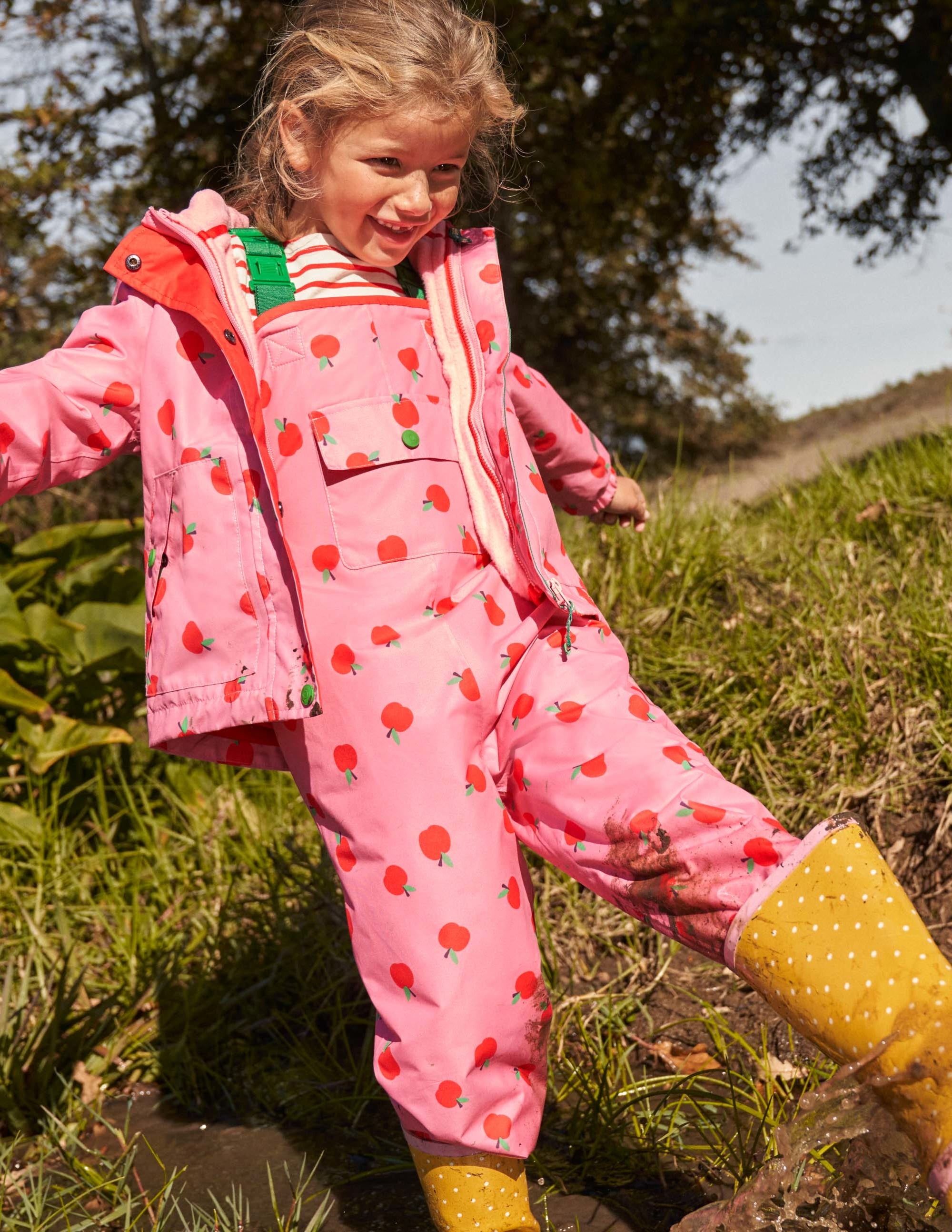 Waterproof Rain Pants-Formica Pink Apples - Image 12