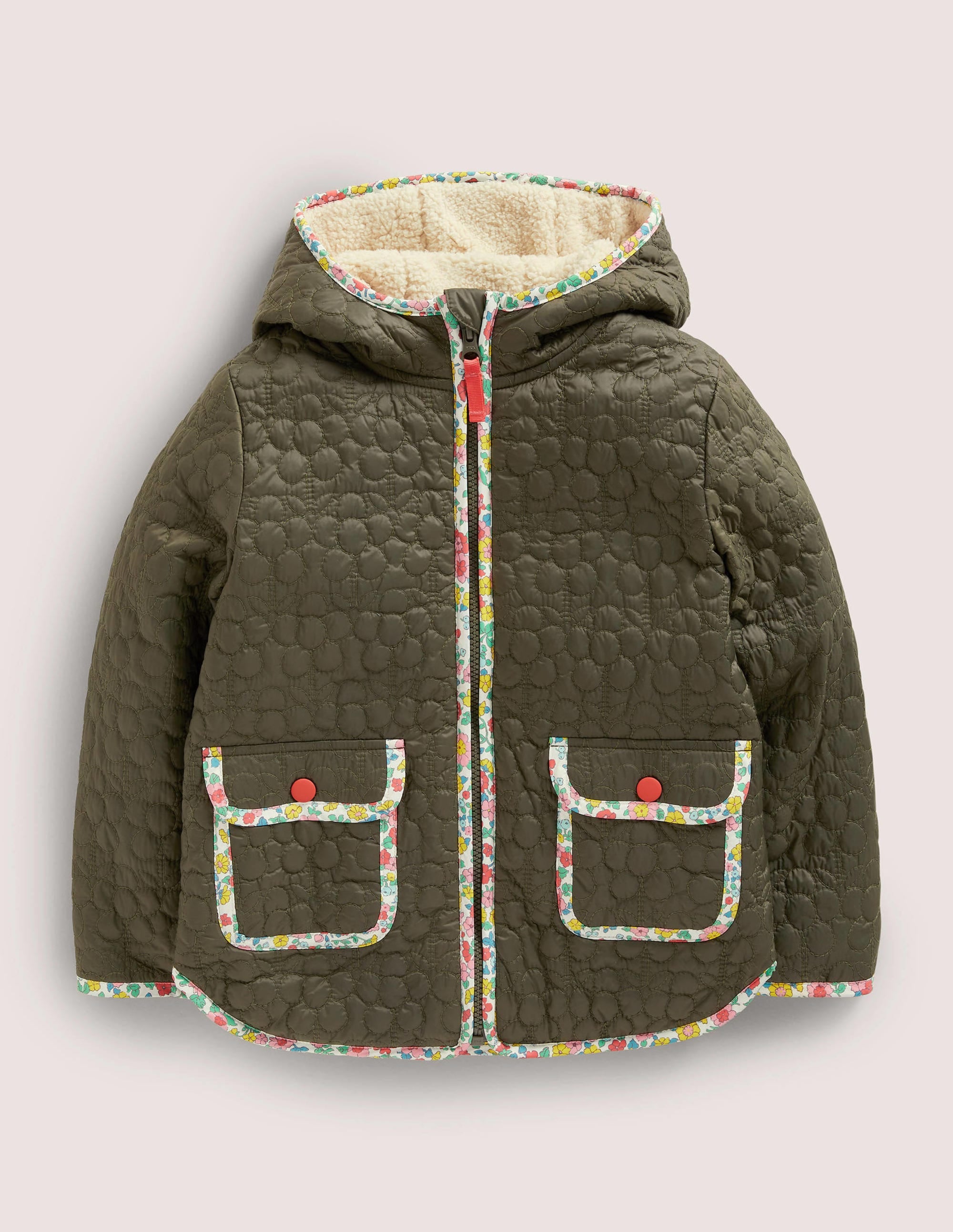 Quilted Jacket-Khaki Green - Image 1