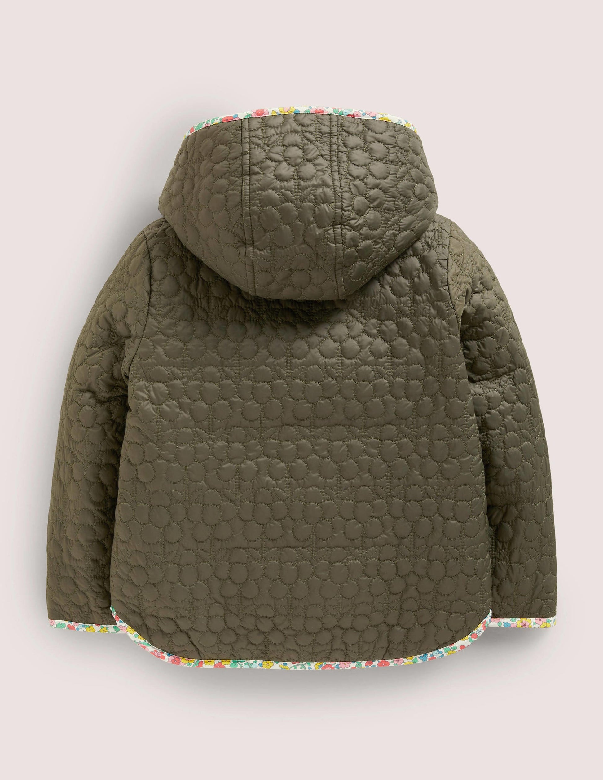Quilted Jacket-Khaki Green-2