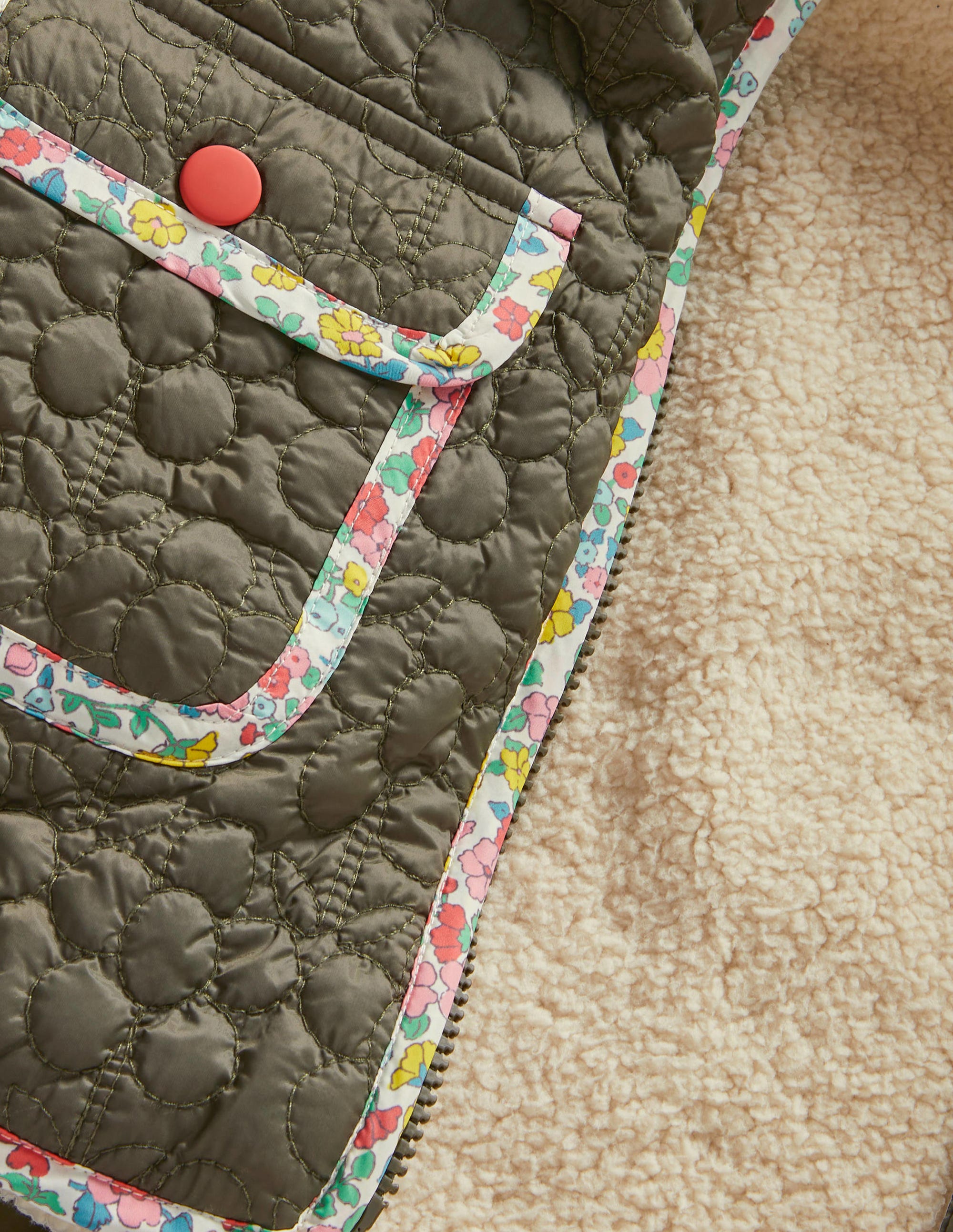 Quilted Jacket-Khaki Green - Image 3