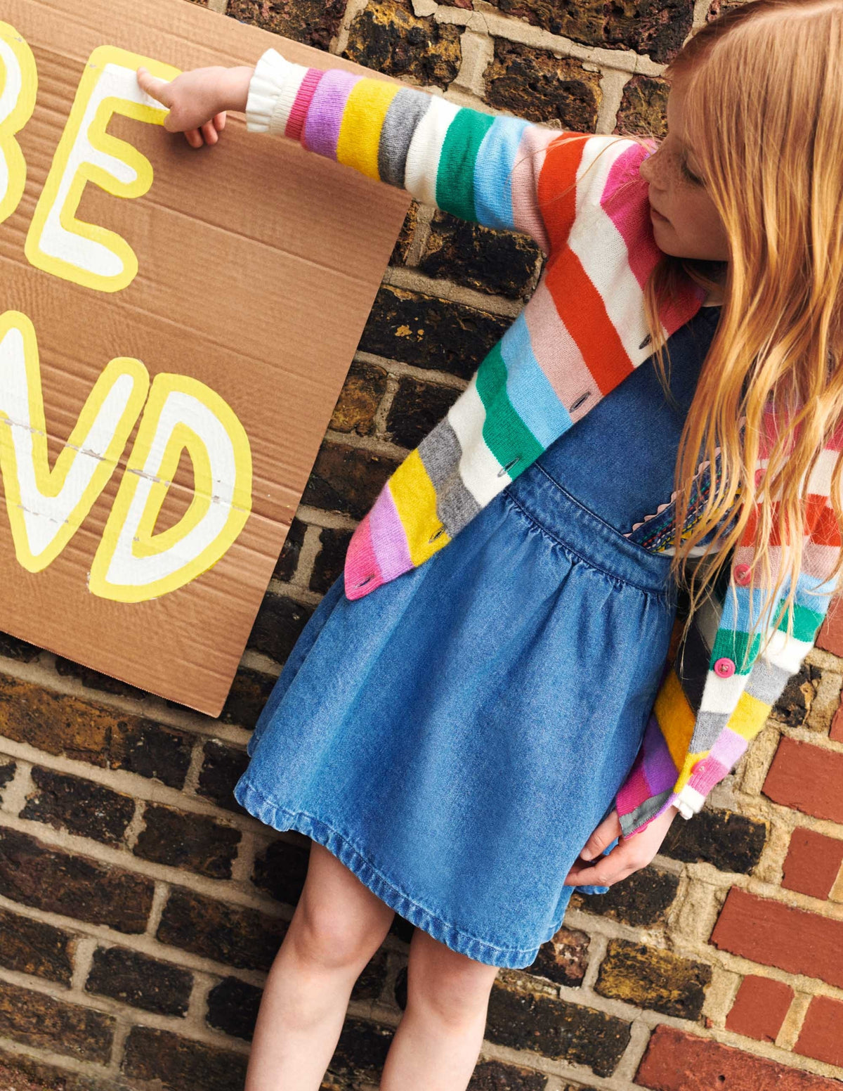 Rainbow Stripe Cardigan-Multi Rainbow Stripe - Image 4