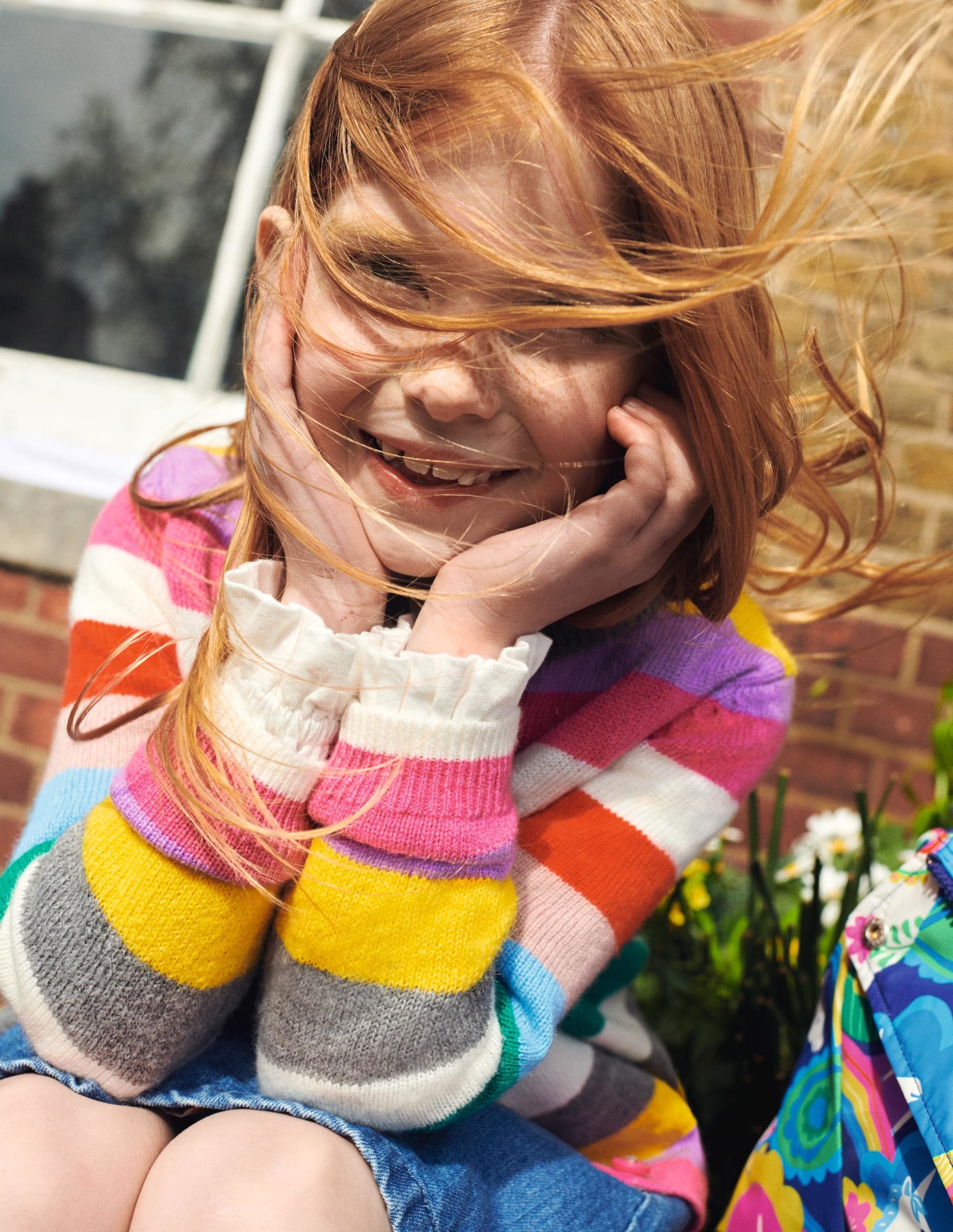 Rainbow Stripe Cardigan-Multi Rainbow Stripe - Image 5
