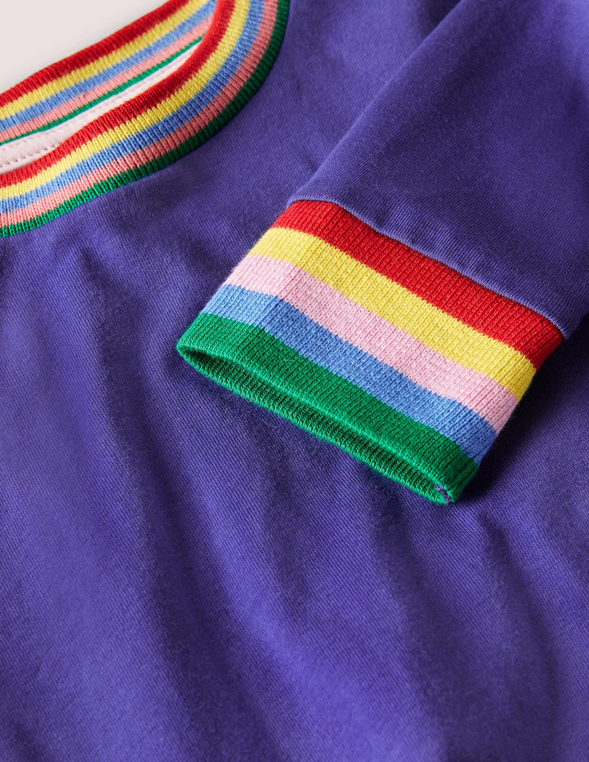 Rainbow Rib Slub T-Shirt-Starboard Blue - Image 3