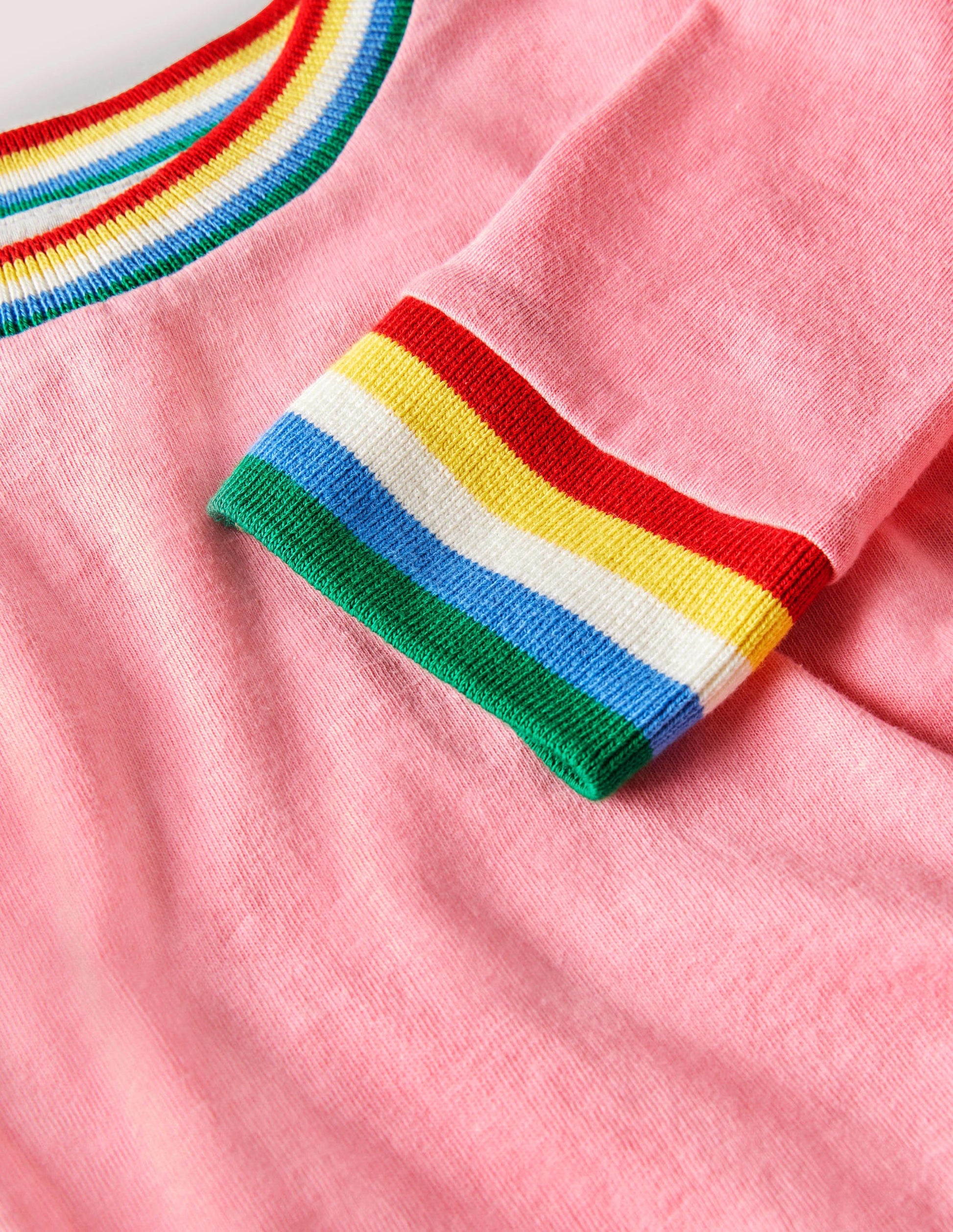 Rainbow Rib Slub T-Shirt-Pink Lemonade-3