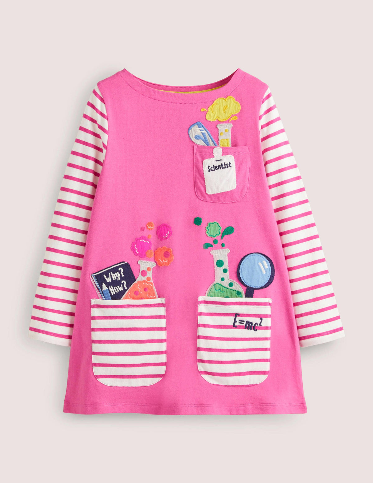 Pocket Jersey Tunic-Tickled Pink Scientist - Image 1