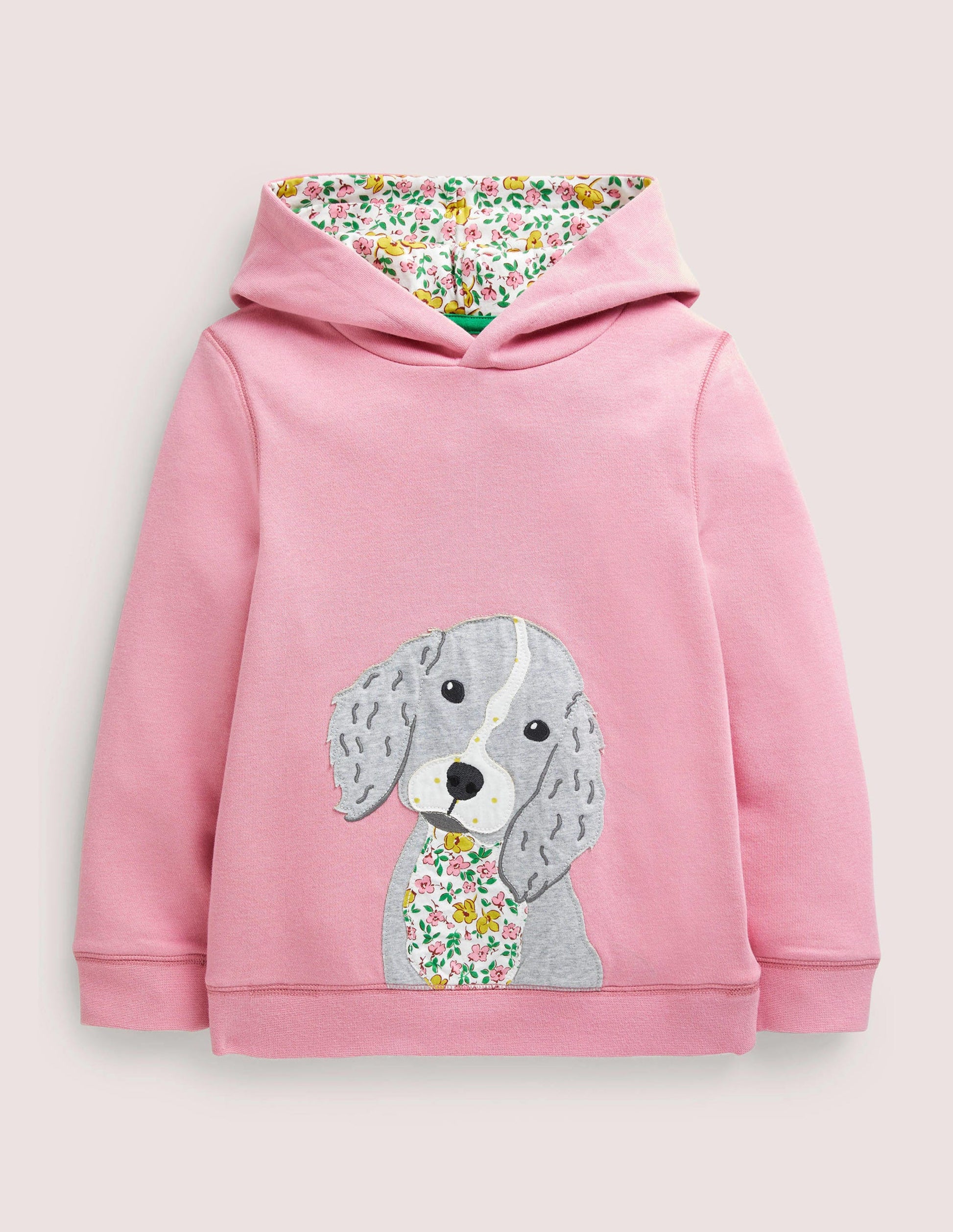 Appliqué Hoodie-Formica Pink Puppy-1