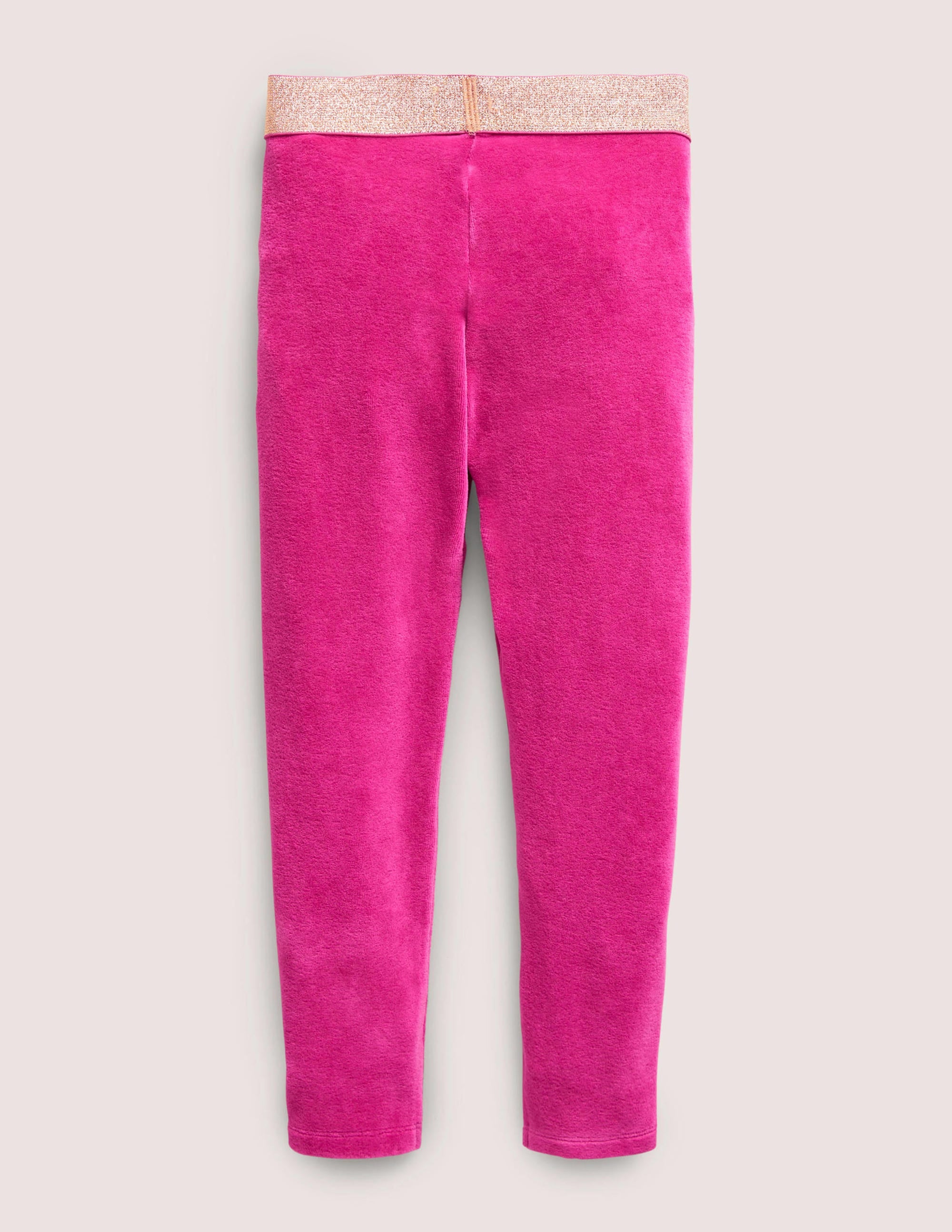 Sparkle Waist Velvet Leggings-Pink Yarrow - Image 2