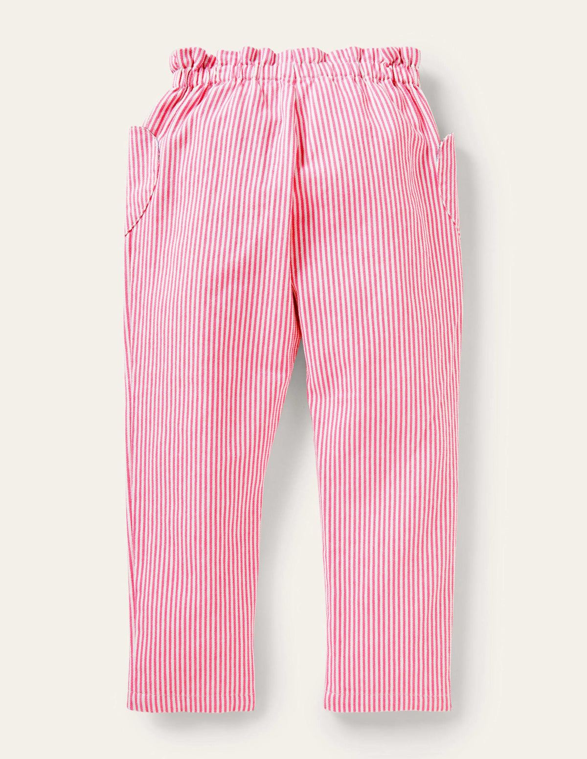 Pull-on Pants-Festival Pink Ticking Stripe-2