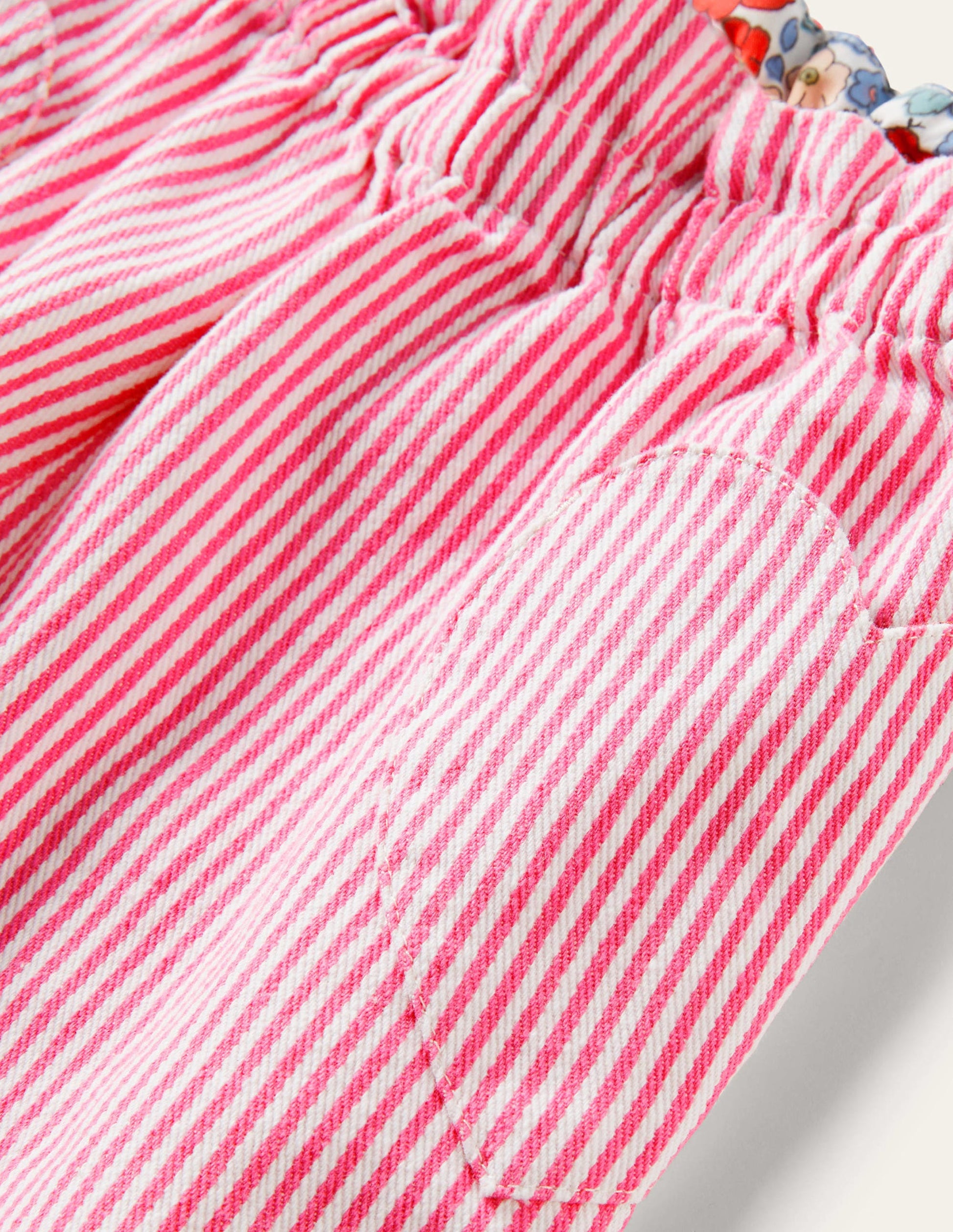 Pull-on Pants-Festival Pink Ticking Stripe-3