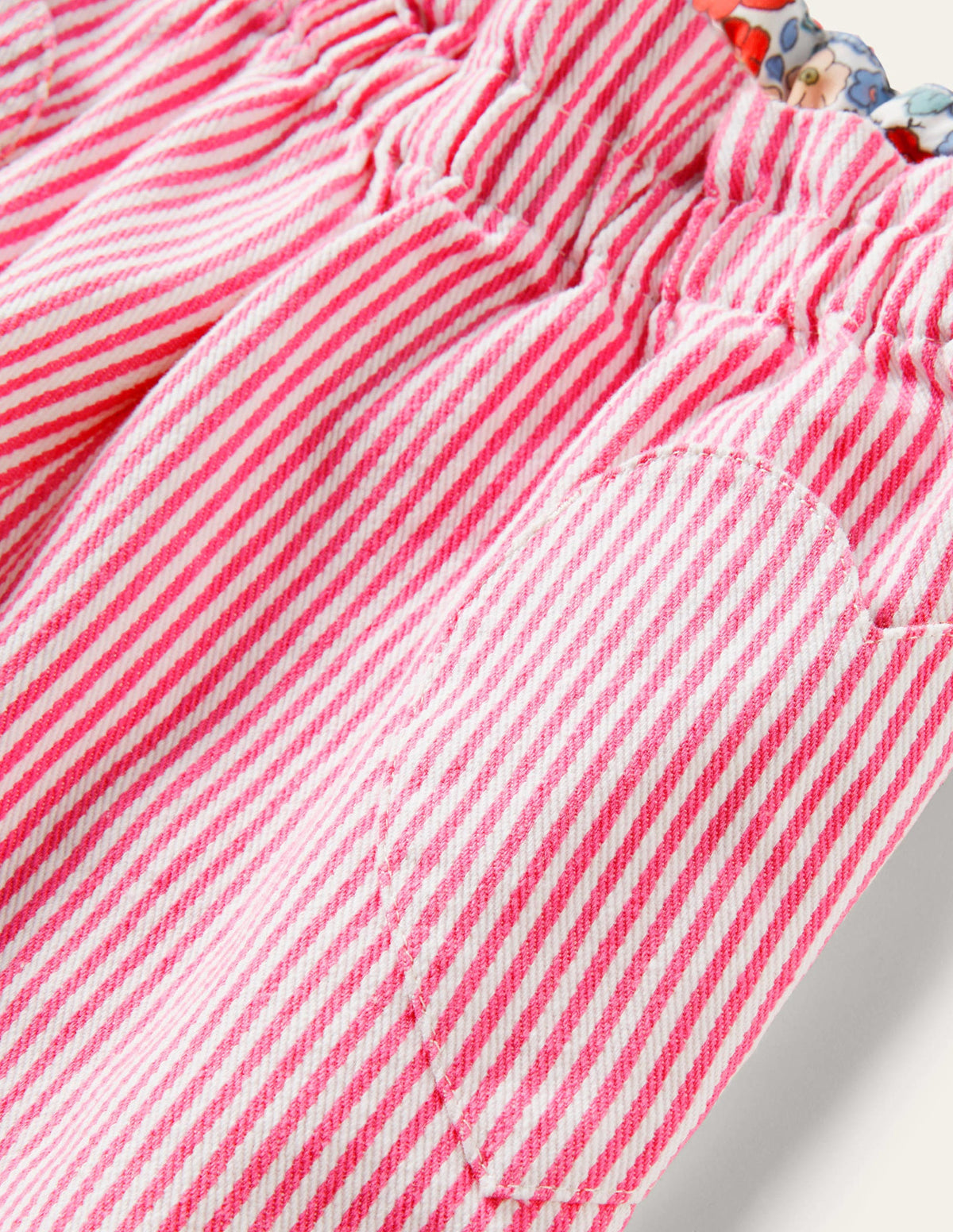 Pull-on Pants-Festival Pink Ticking Stripe - Image 3