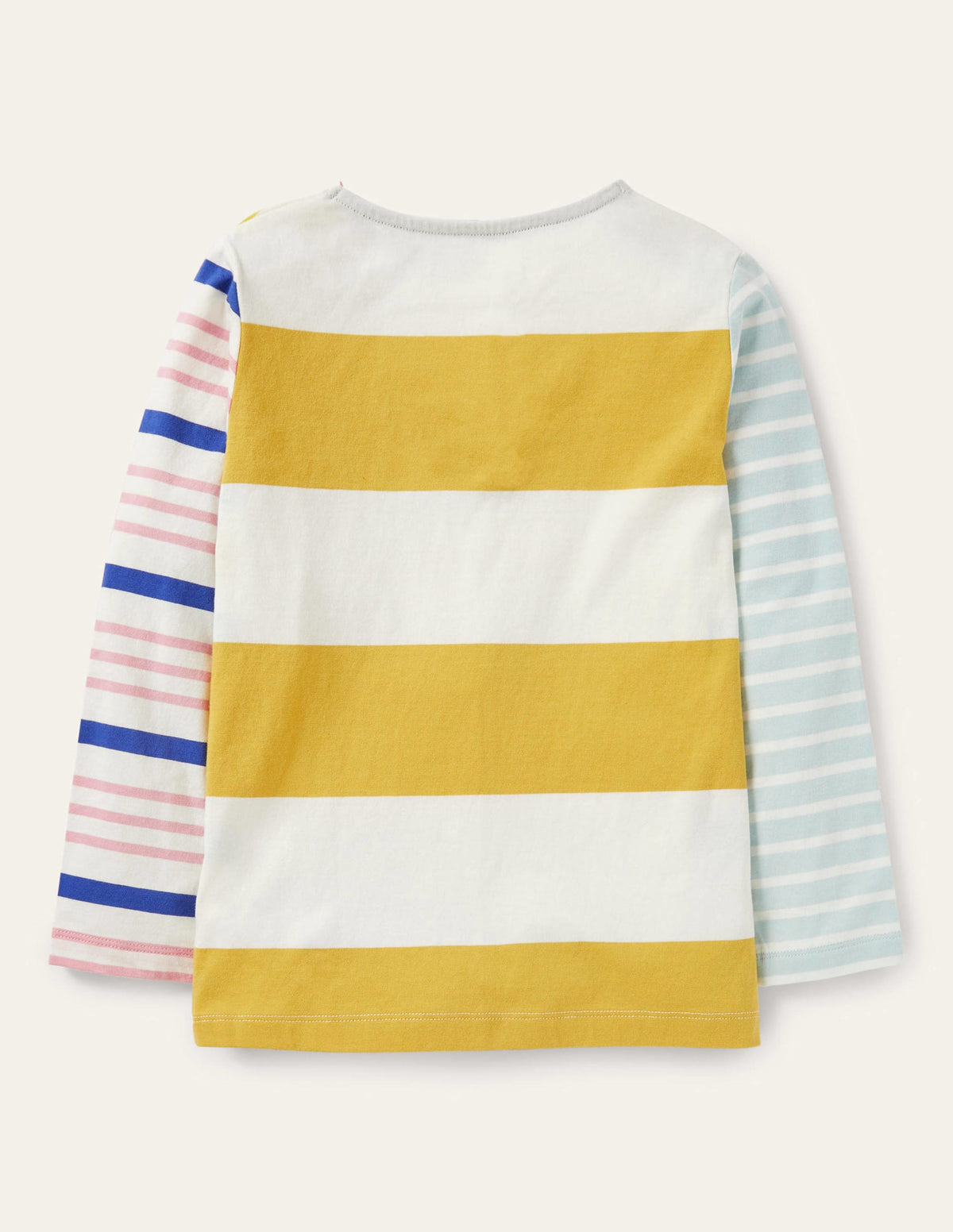 Repurposed Breton T-shirt-Rainbow Multi - Image 2