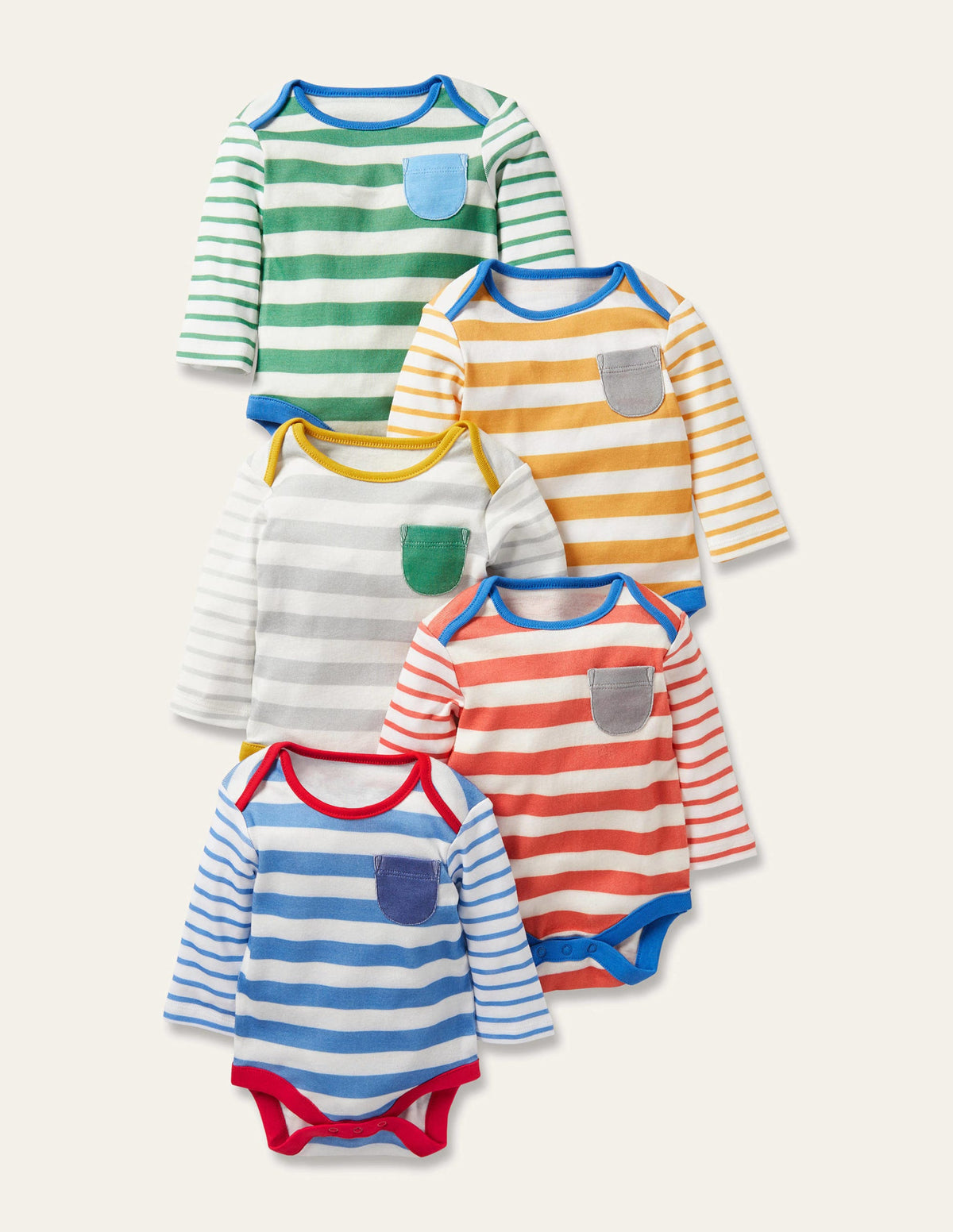 Striped 5 Pack Bodies-Multi Stripe-1
