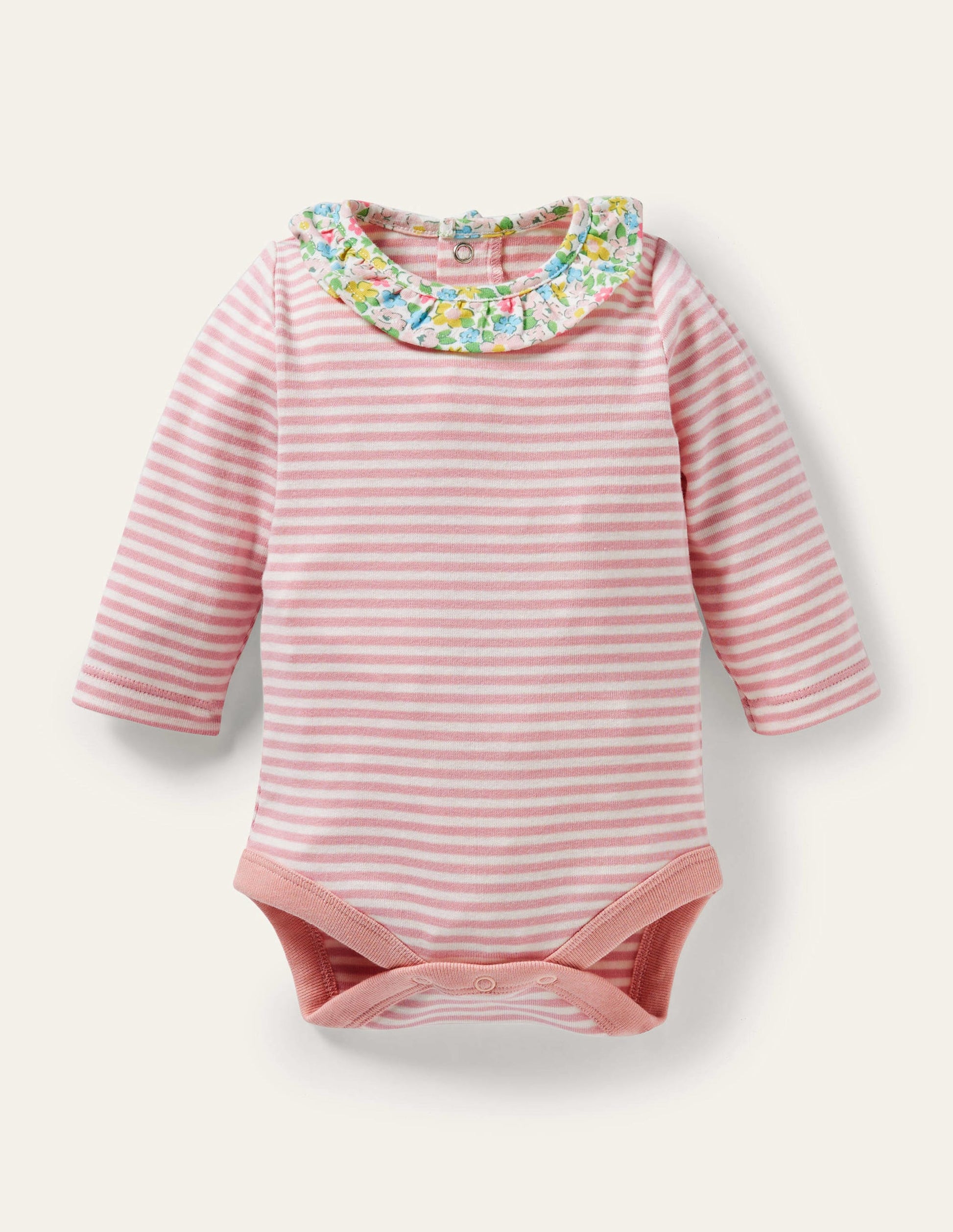 Organic Newborn Overalls Set-Aqua Spring Floral-4
