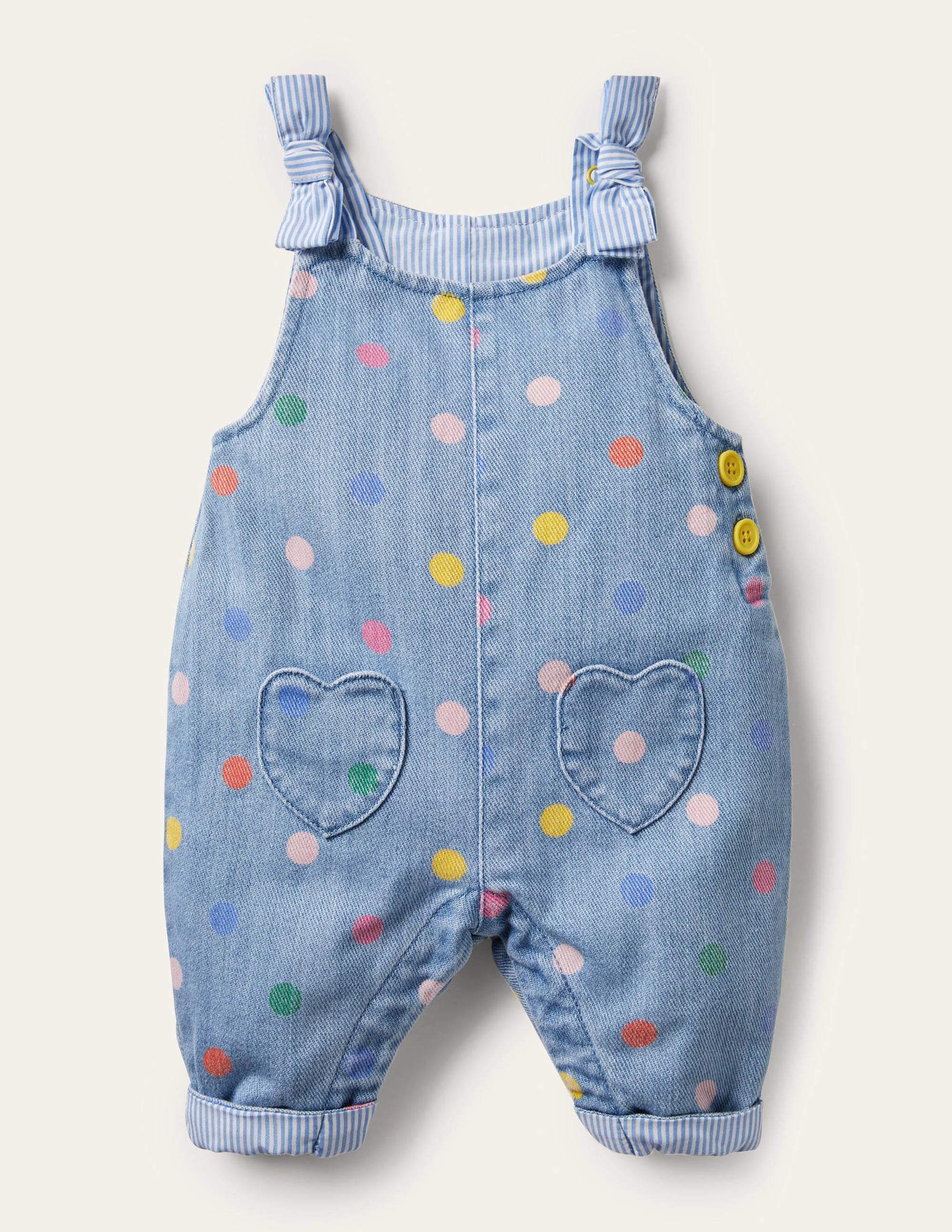 Multi Spot Overalls-Chambray Multi Spot - Image 1