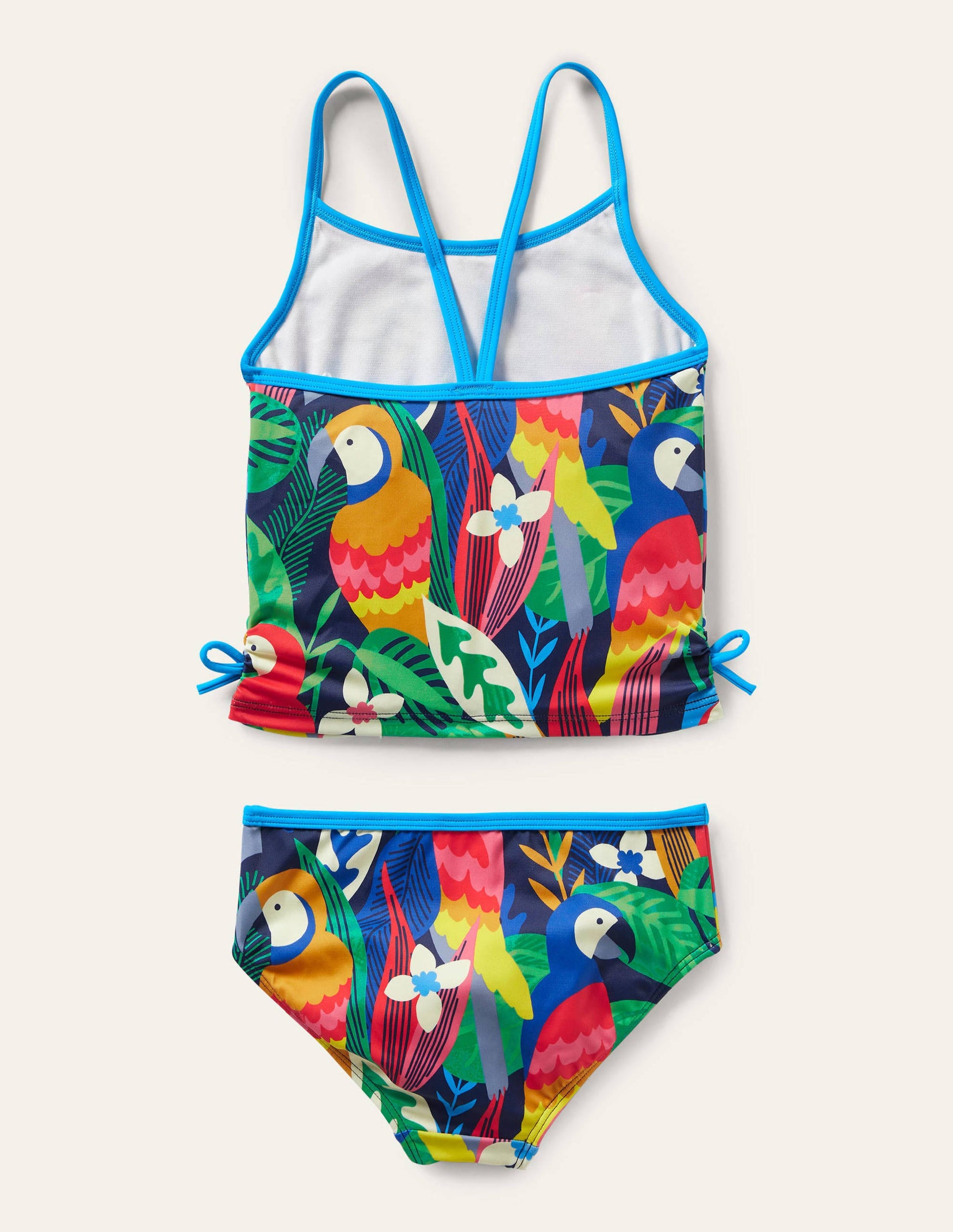 Ruched Tankini Set-Multi Rainbow Rainforest-2