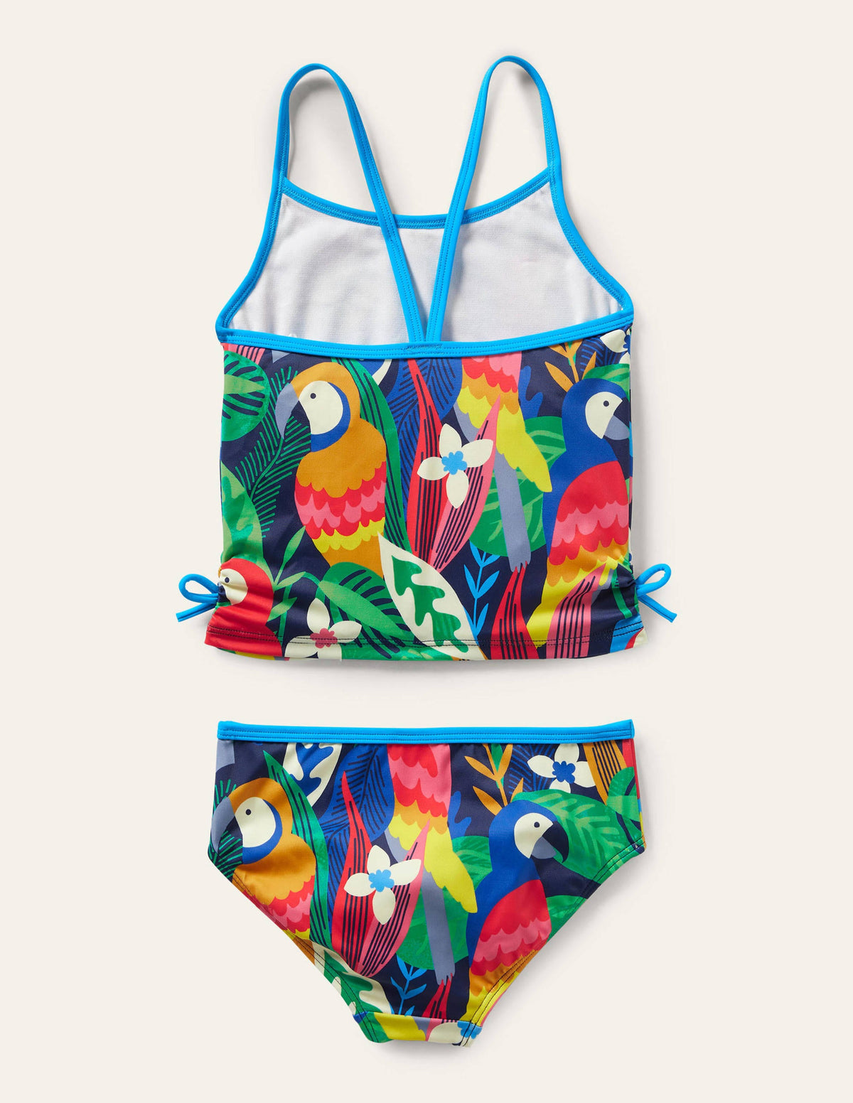 Ruched Tankini Set-Multi Rainbow Rainforest - Image 2