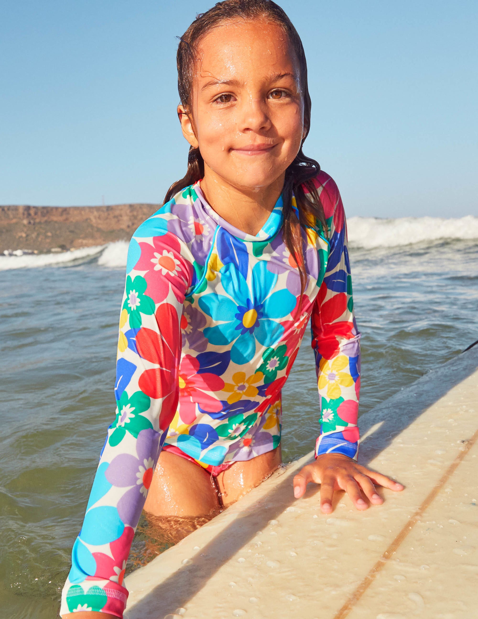 Patterned Rash Guard-Multi Surf Floral - Image 4