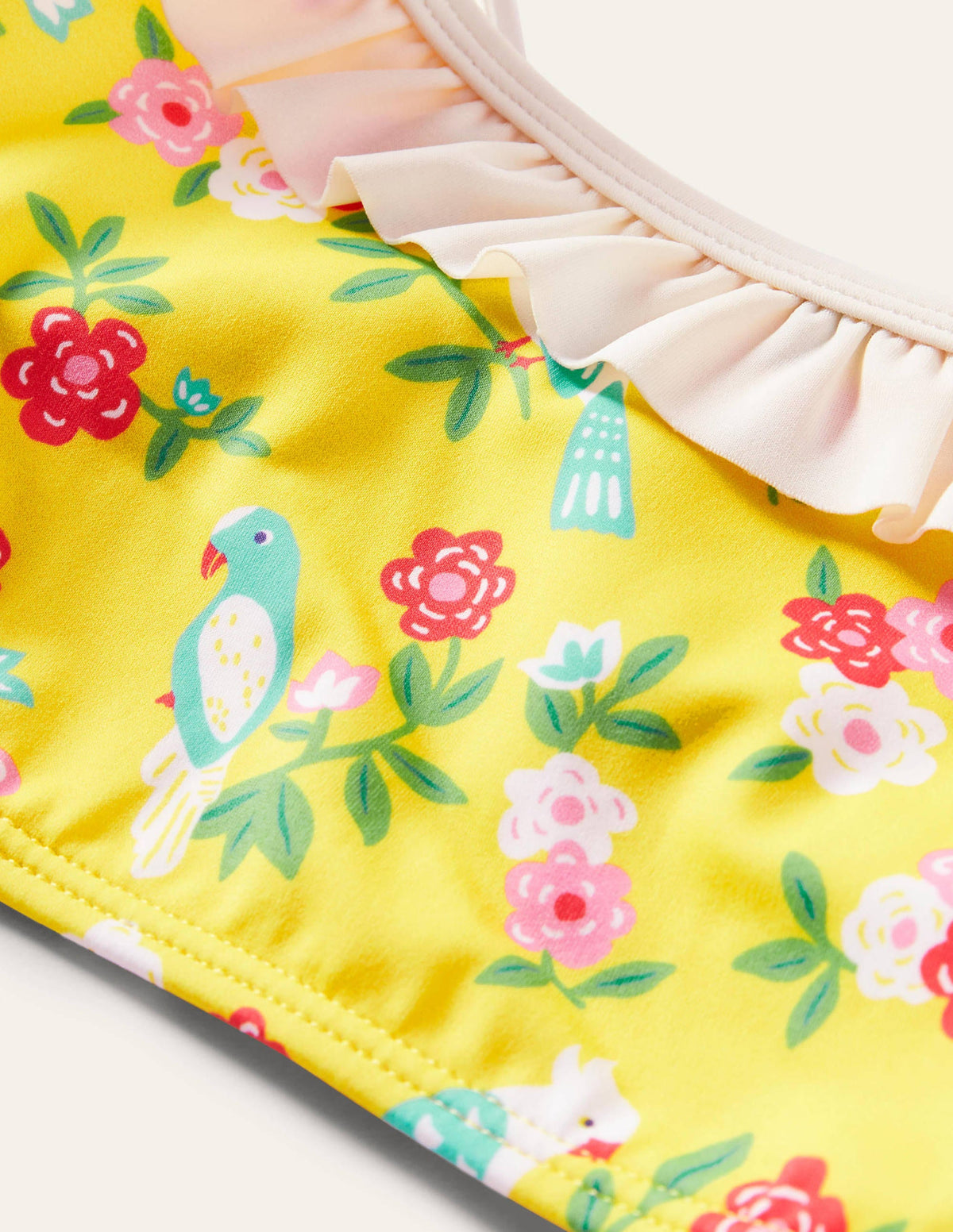 Frilly Strap Bikini Set-Sweetcorn Tropical Garden-3