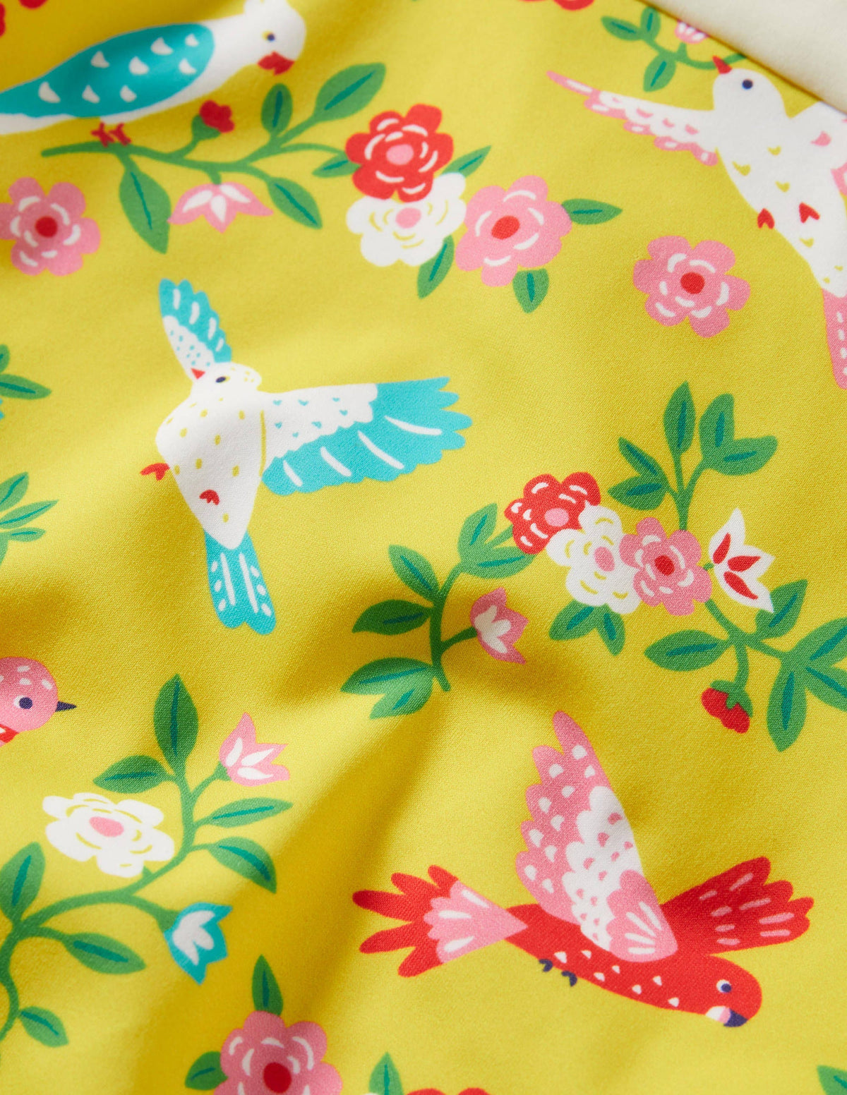 Frilly Cross-back Swimsuit-Sweetcorn Tropical Garden - Image 3