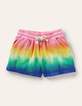 Gradient Dye Jersey Shorts-Multi Rainbow