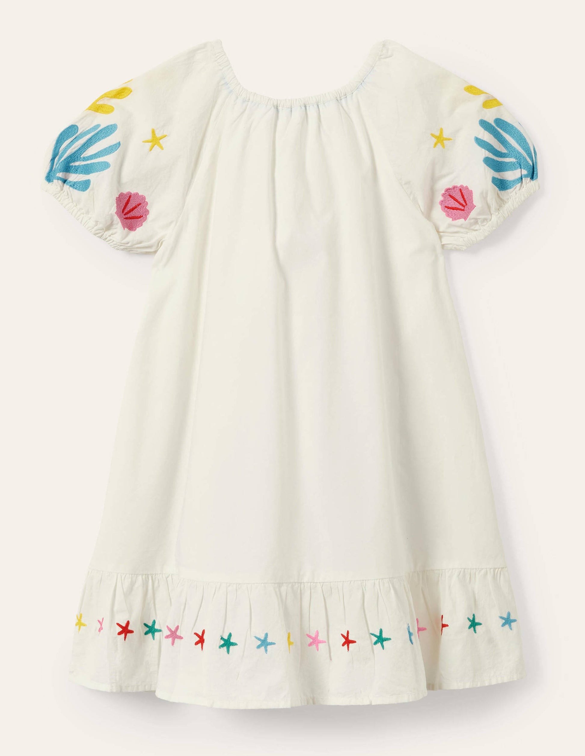 Ivory Mermaid Embroidered Dress-Ivory Mermaids-2