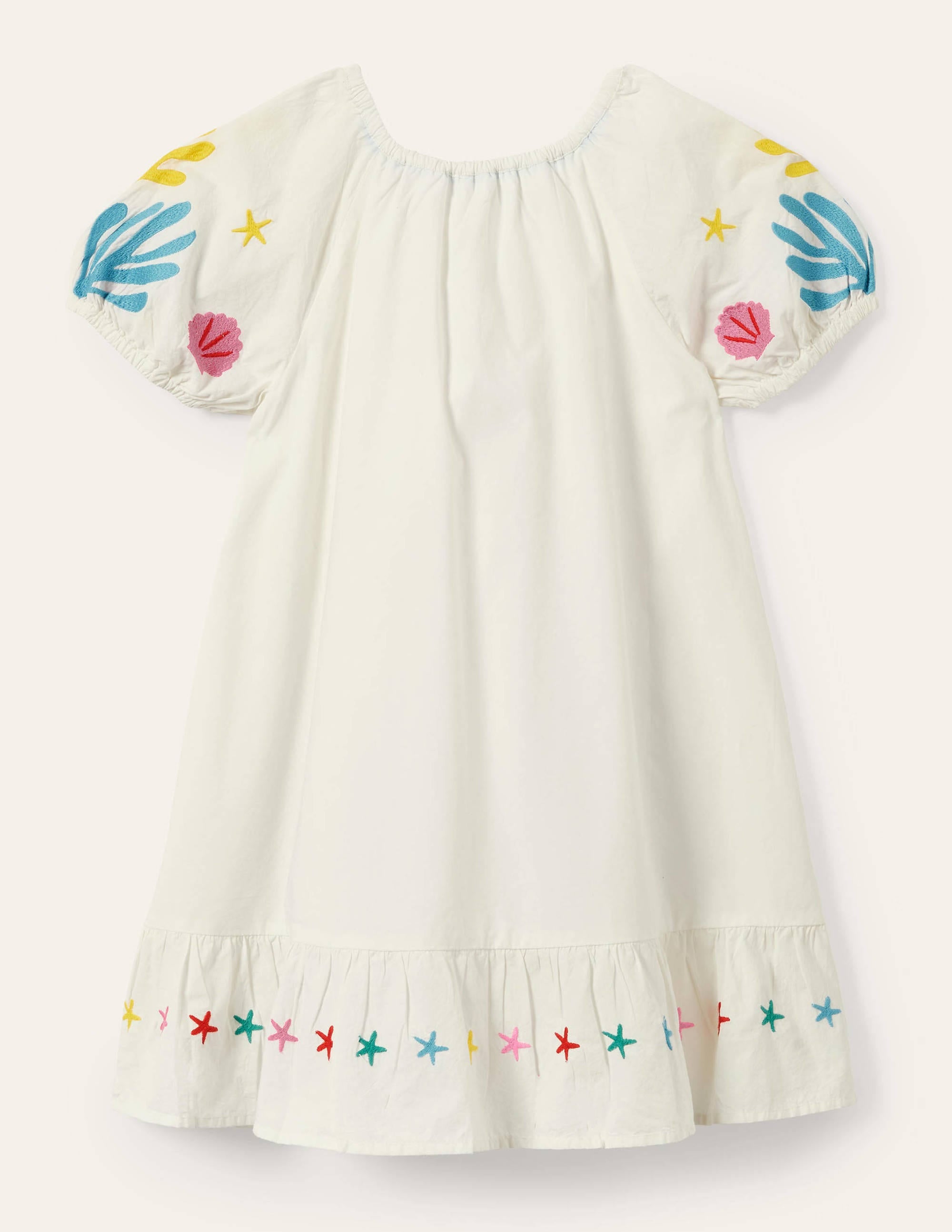 Ivory Mermaid Embroidered Dress-Ivory Mermaids - Image 2