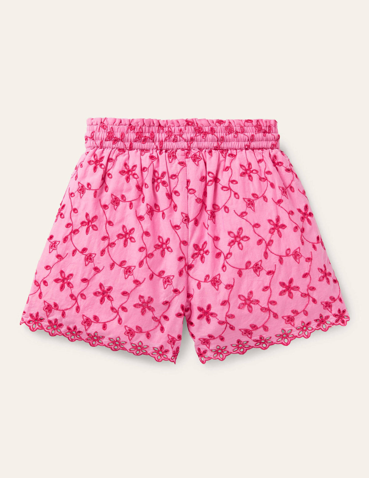 Broderie Shorts-Bright Petal Pink - Image 2