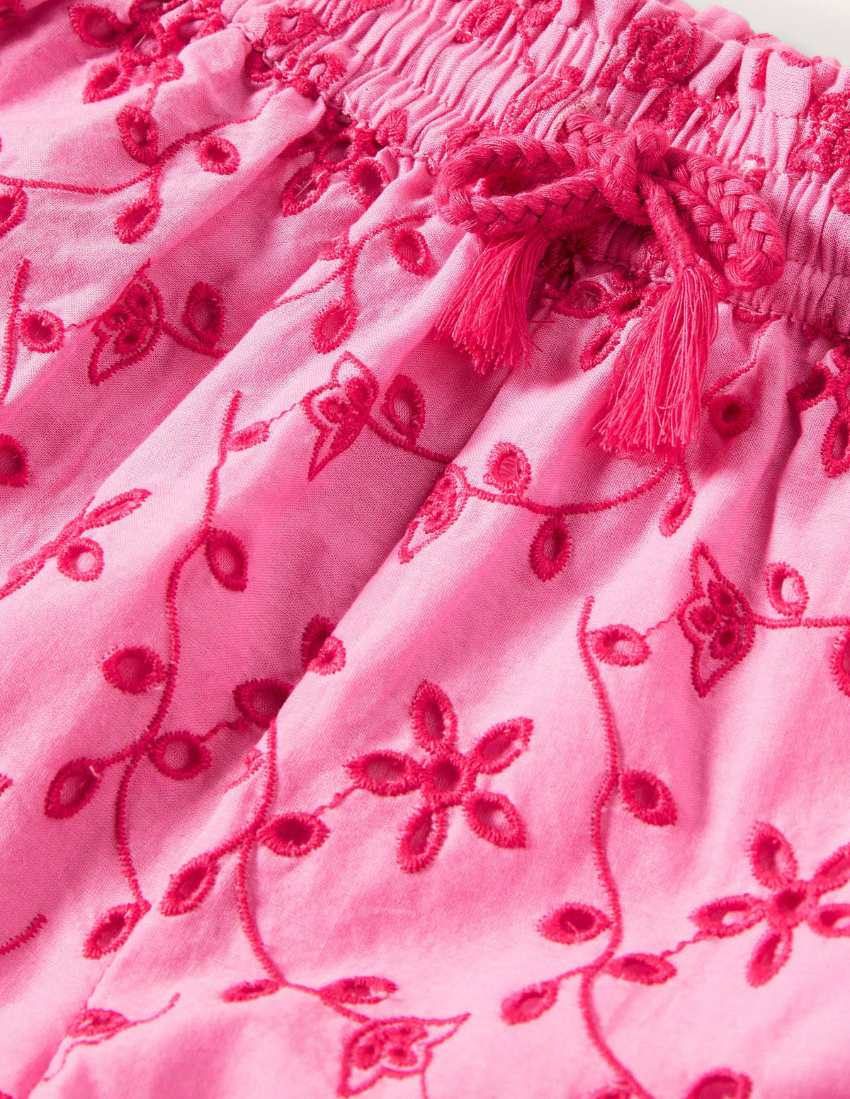 Broderie Shorts-Bright Petal Pink - Image 3