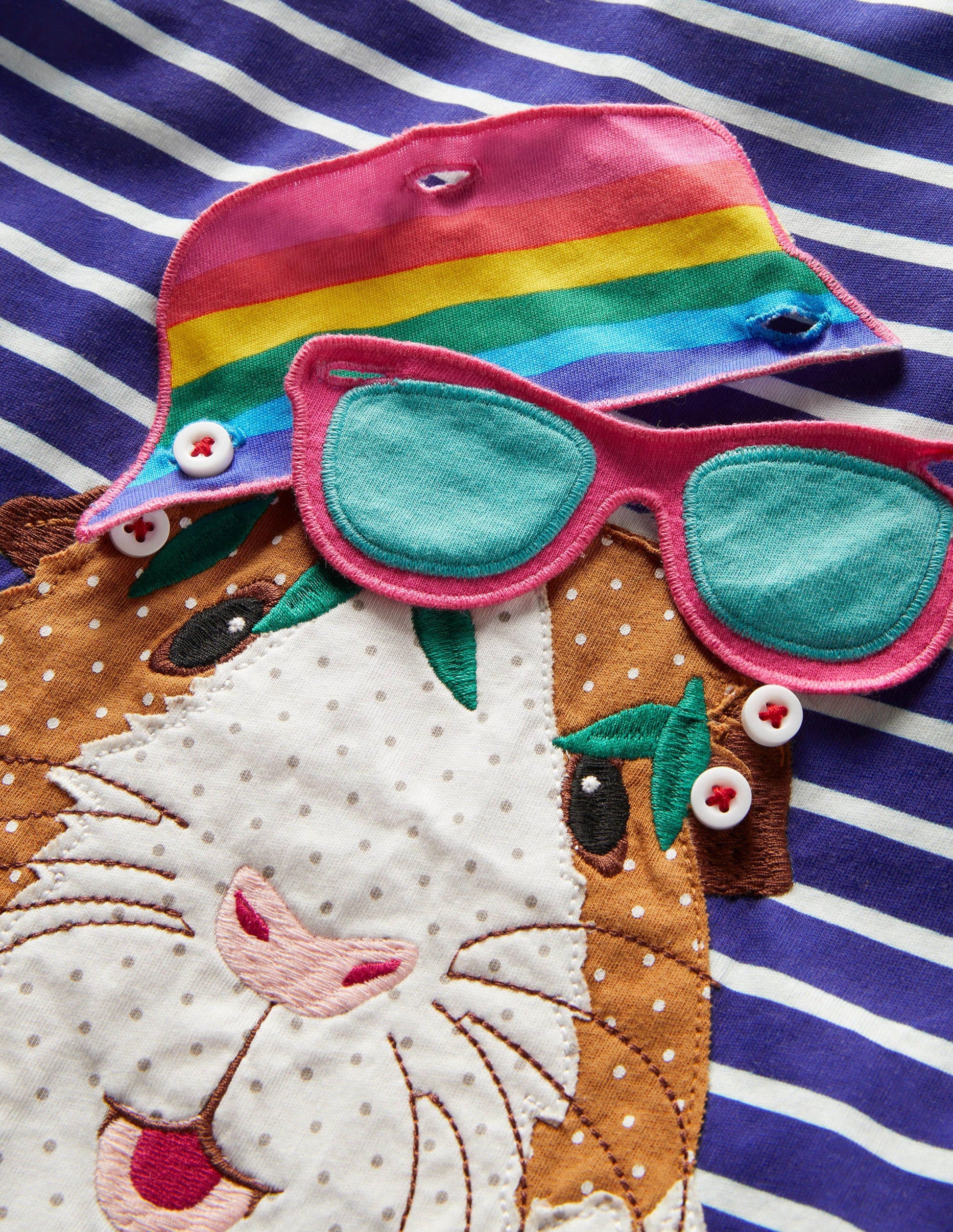 Build your own Appliqué Top-Blue Wave / Ivory Guinea Pig-3