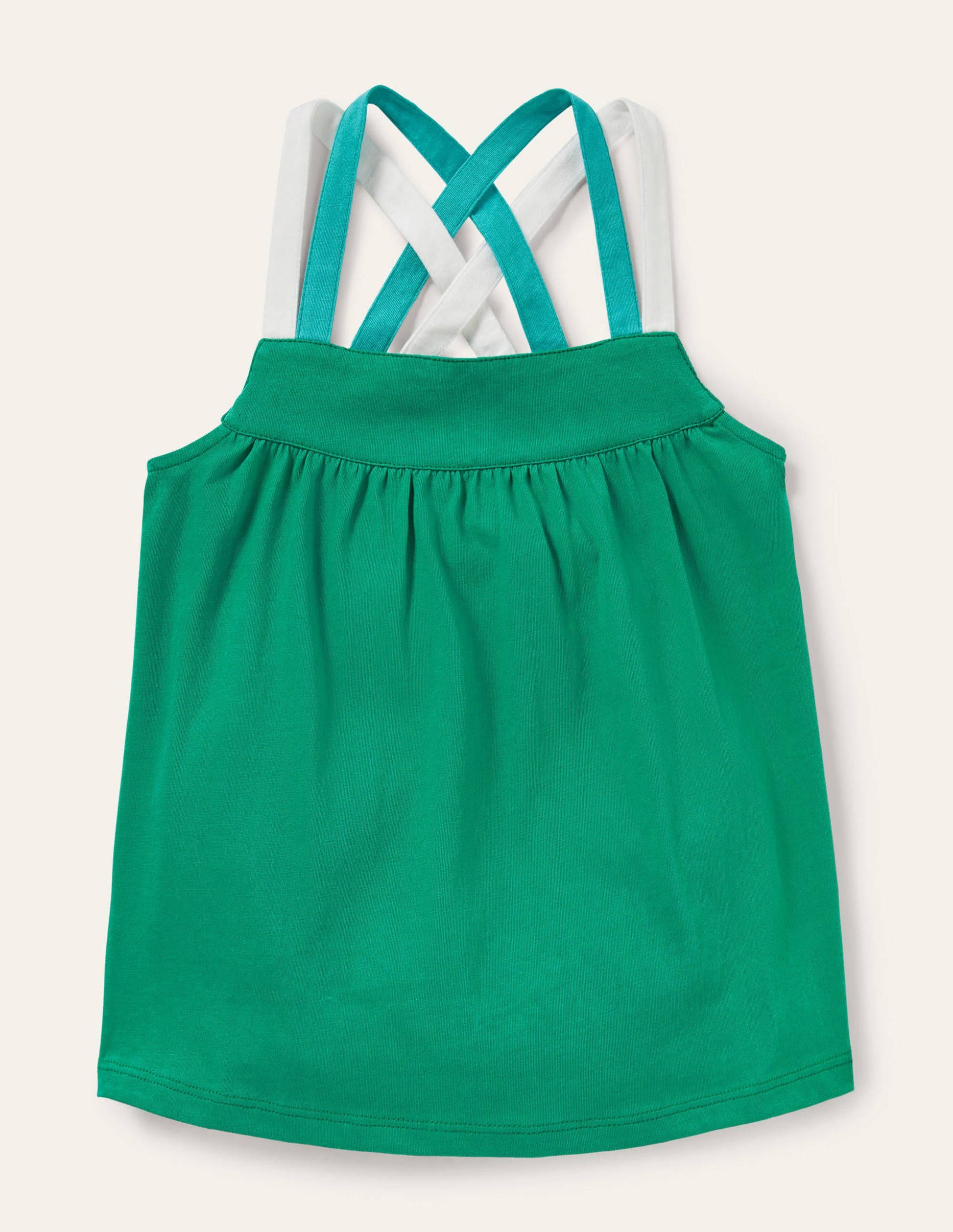 Multi Strap Tank Top-Green Pepper-1