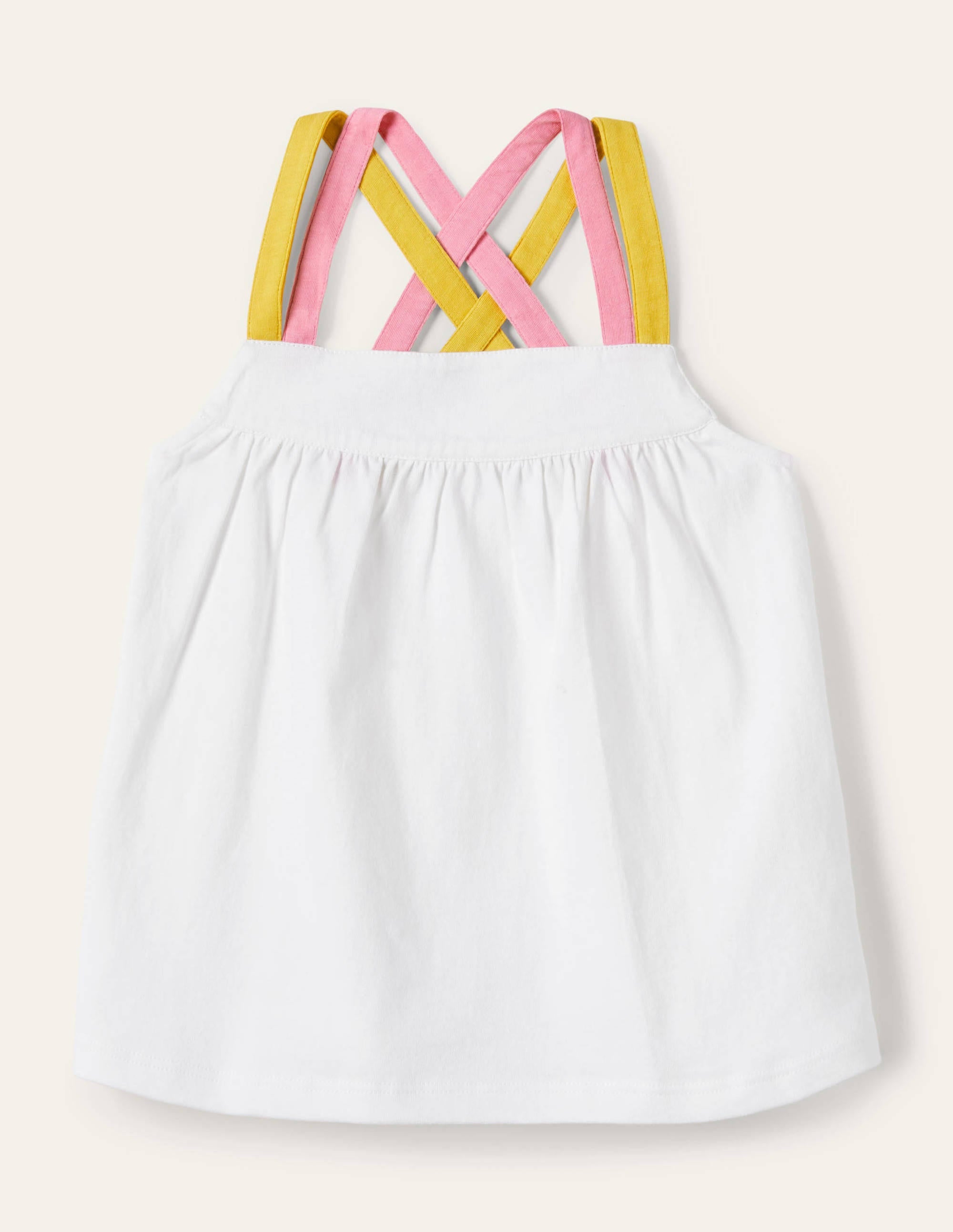 Multi Strap Tank Top-White - Image 1