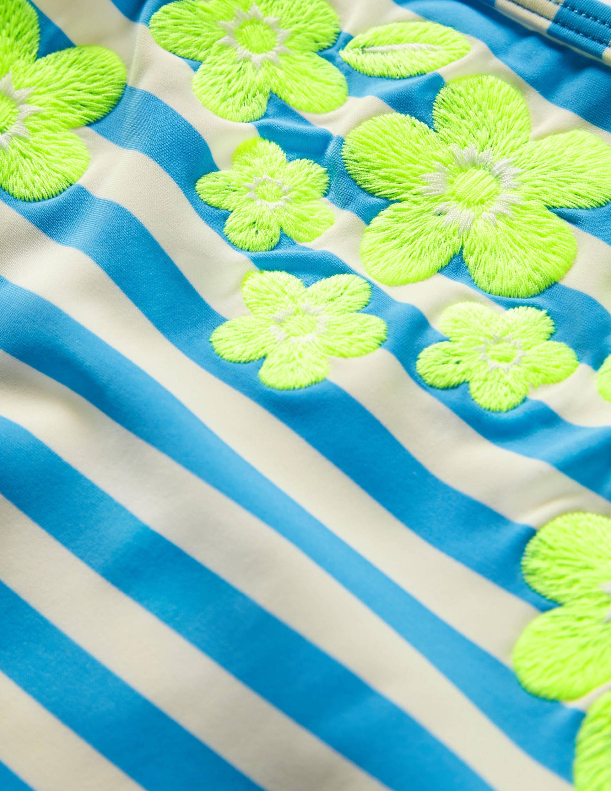 Embroidered Swimsuit-Malibu Blue Stripe-3