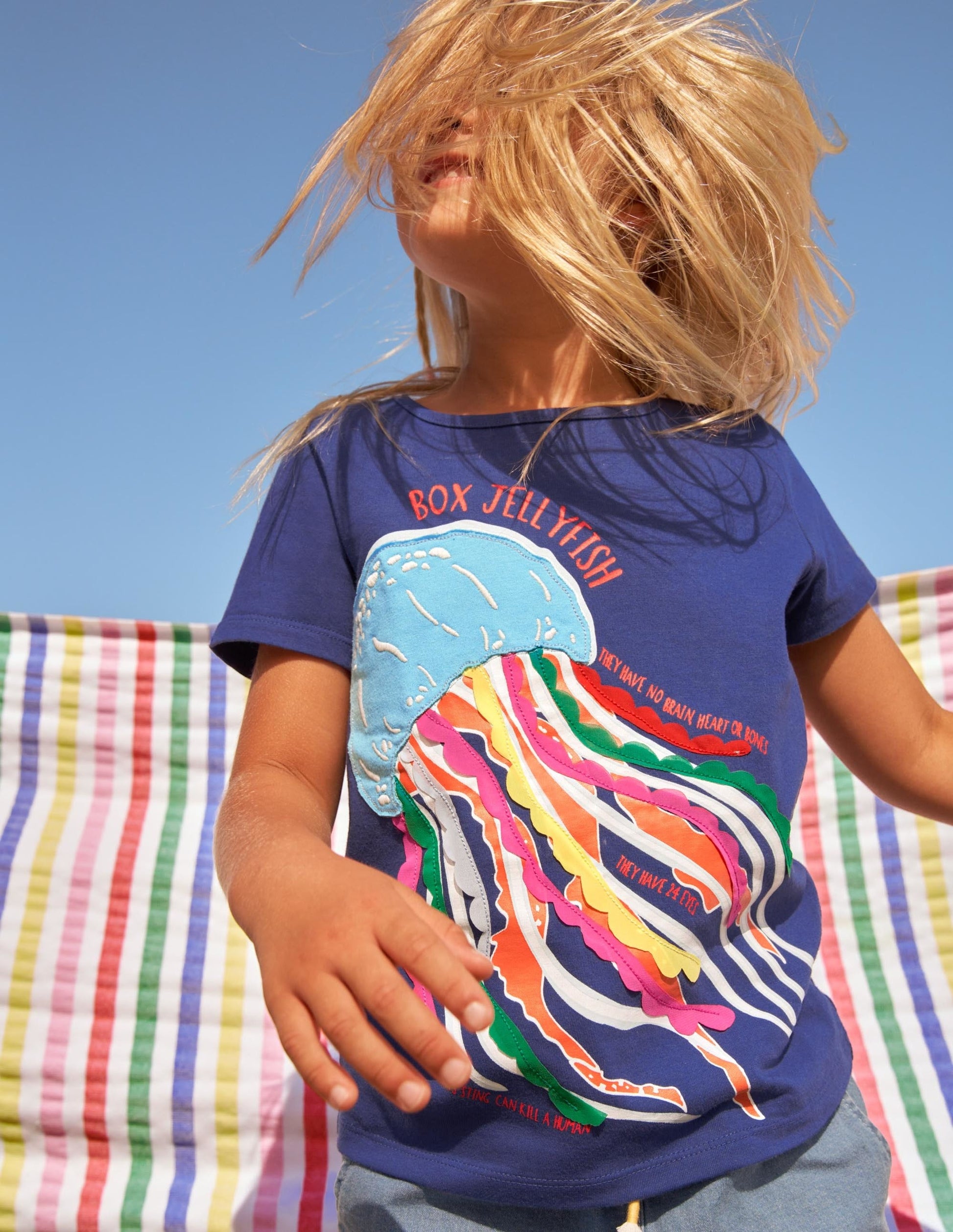 Flutter Fun Fact T-shirt-Starboard Blue Jellyfish-4
