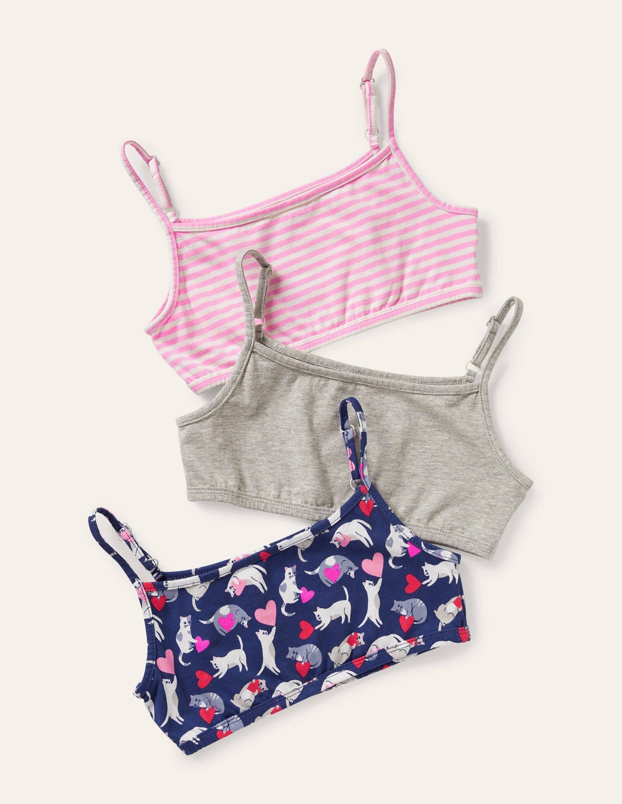 Crop Tops 3 Pack-Multi Cats - Image 1