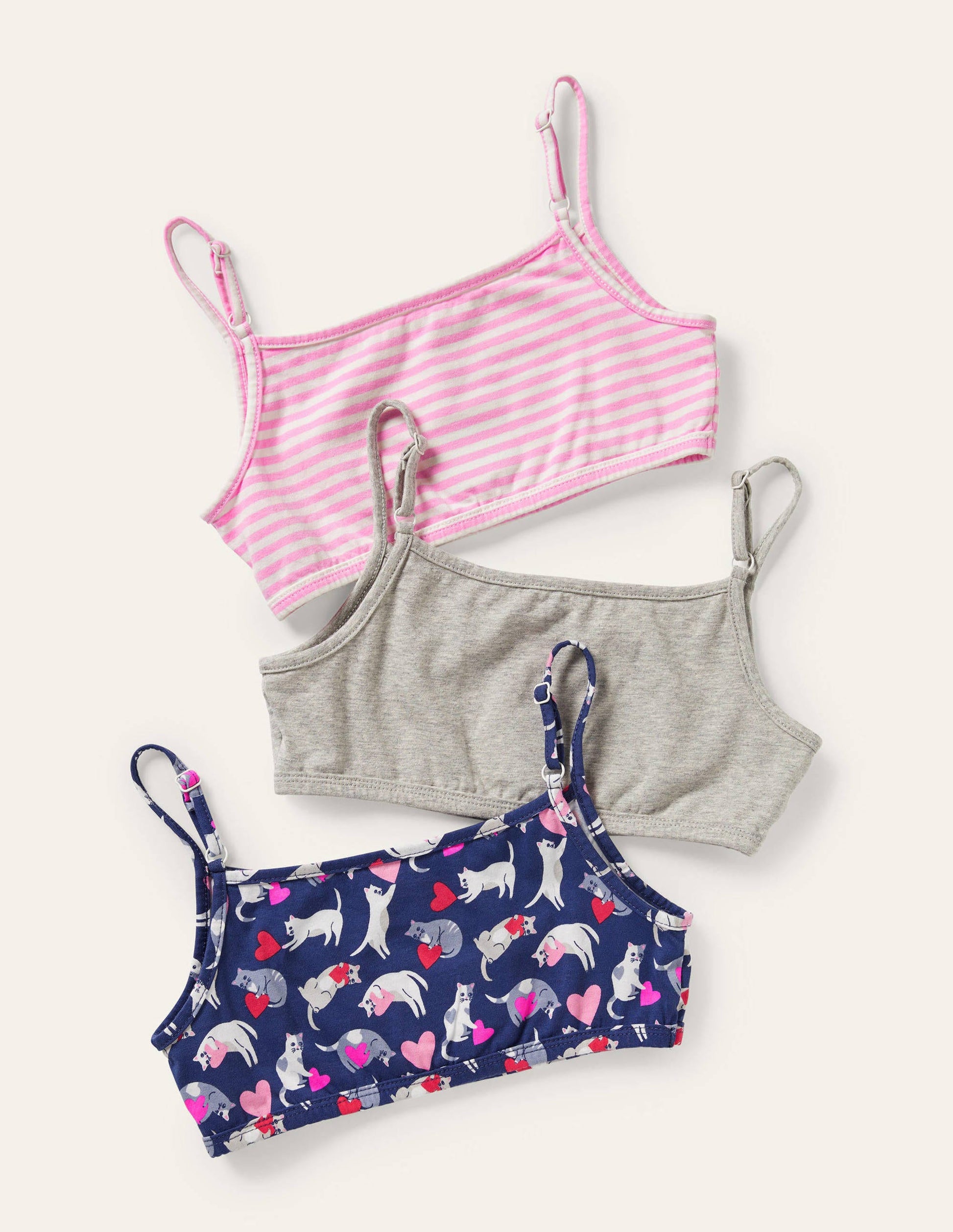 Crop Tops 3 Pack-Multi Cats-2