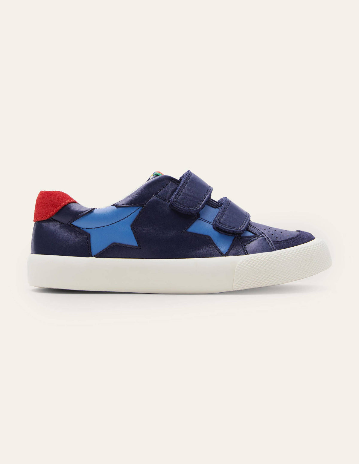 Leather Low Top Sneakers-College Navy Stars - Image 2