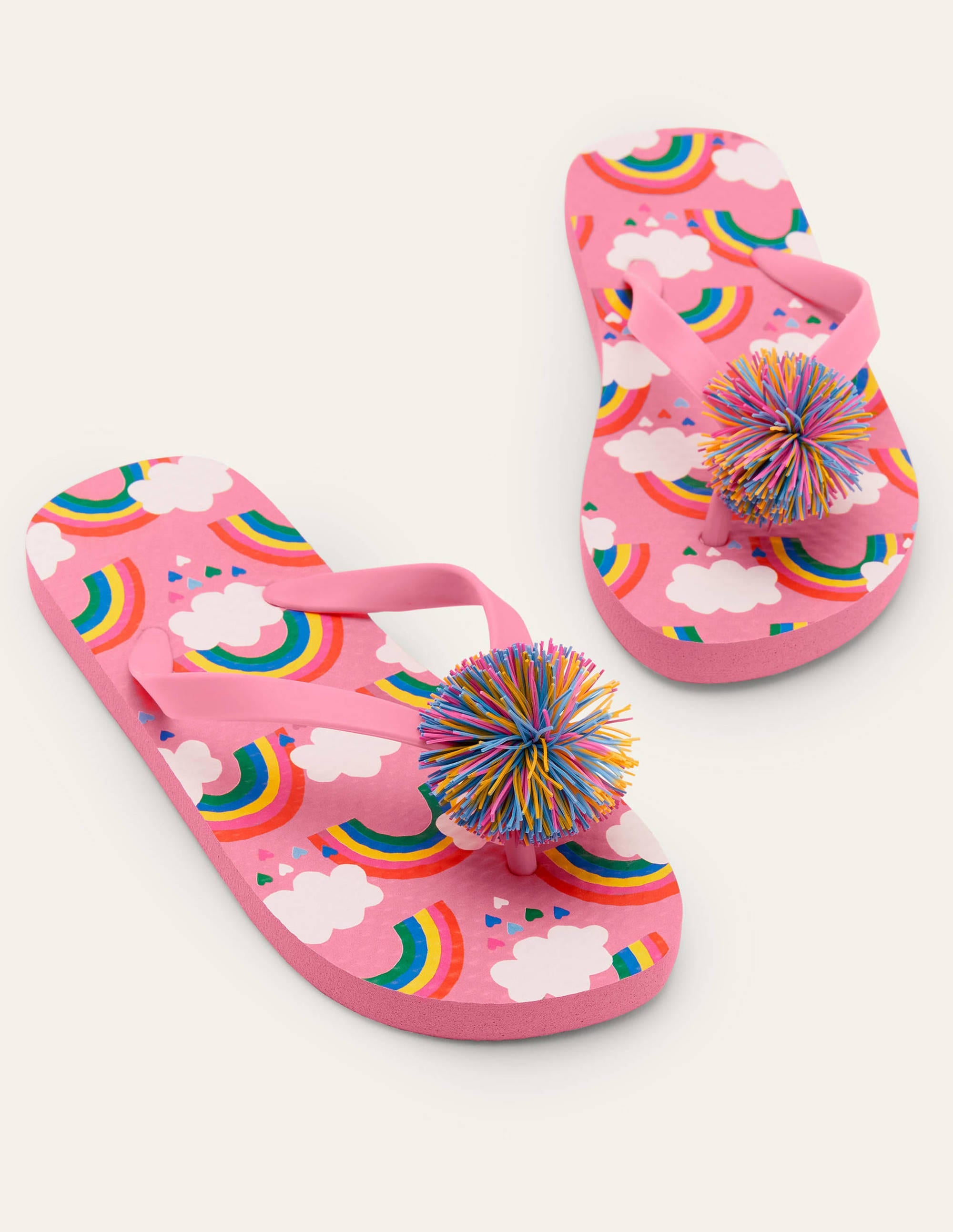 Flip Flops-Pink Lemonade Rainbows - Image 1