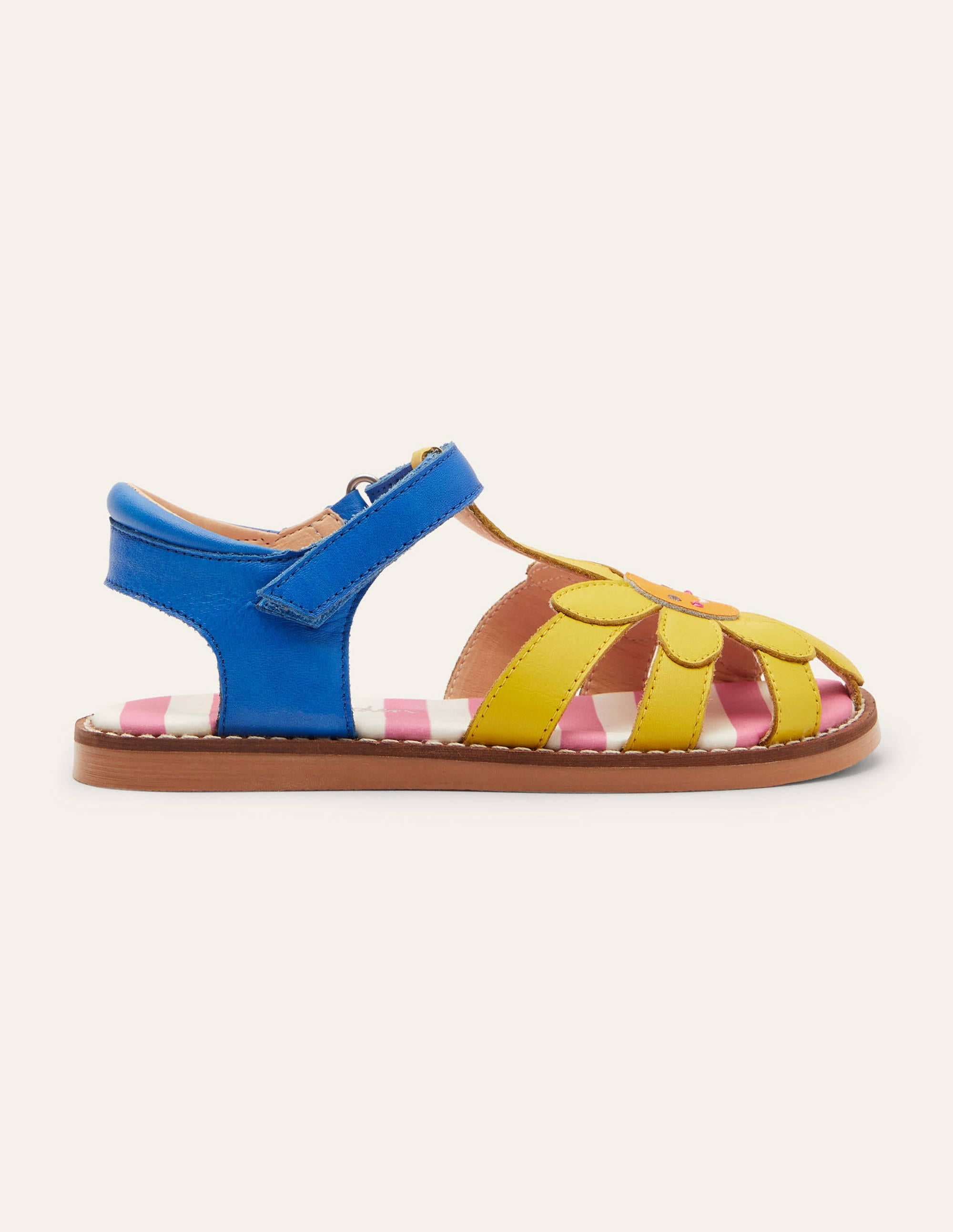 Leather Padded Sandals-Daffodil - Image 2