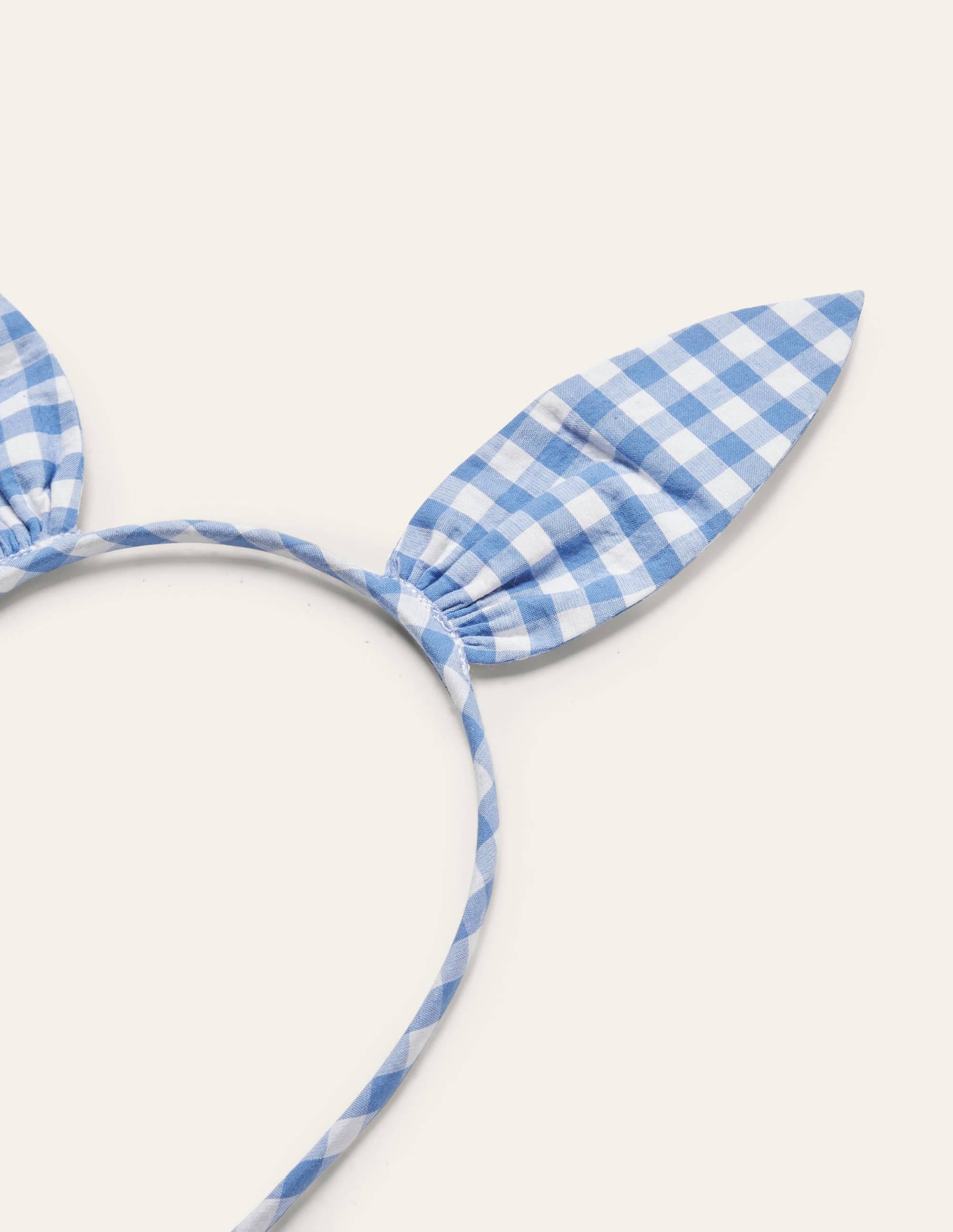 Bunny Ears Headband-Blue Gingham - Image 2