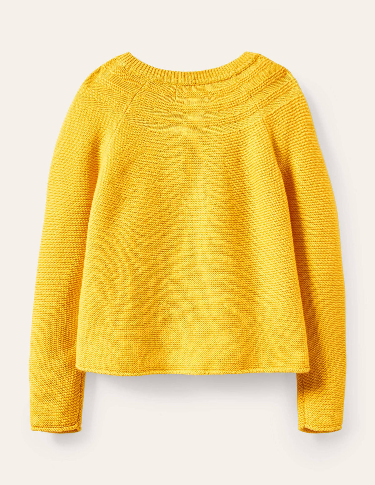 Cotton Cashmere Mix Cardigan-Sweetcorn Yellow - Image 2