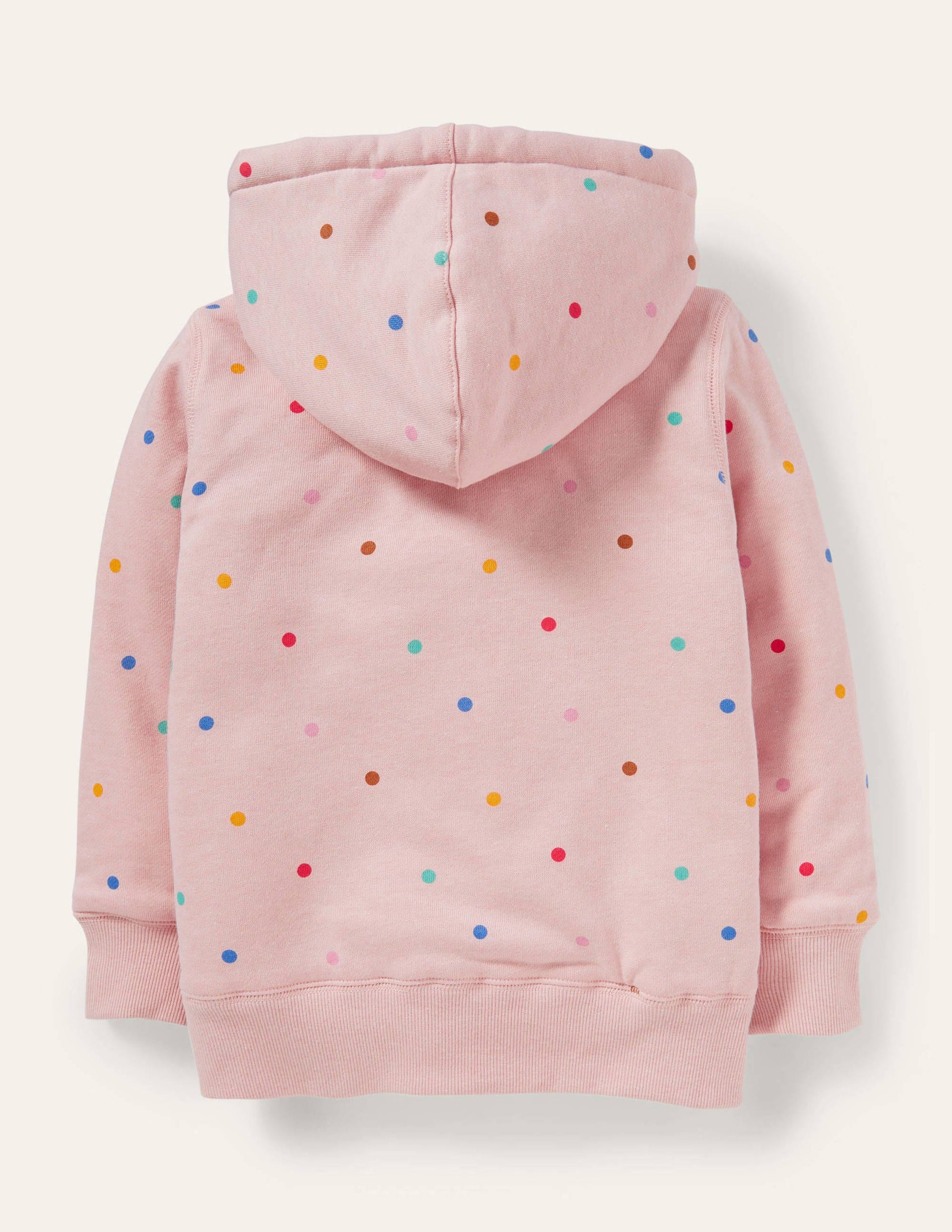 Shaggy-lined Hoodie-Provence Dusty Pink Multi Spot-2