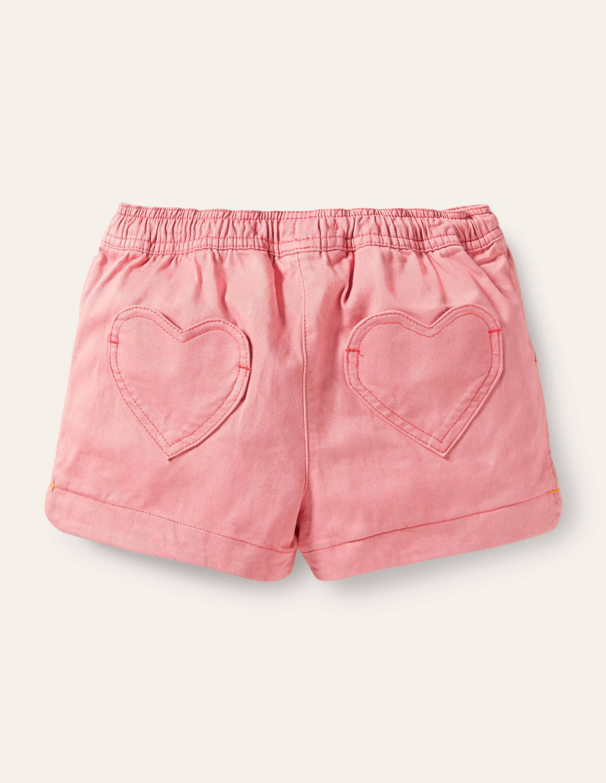 Heart Pocket Shorts-Almond Pink - Image 2