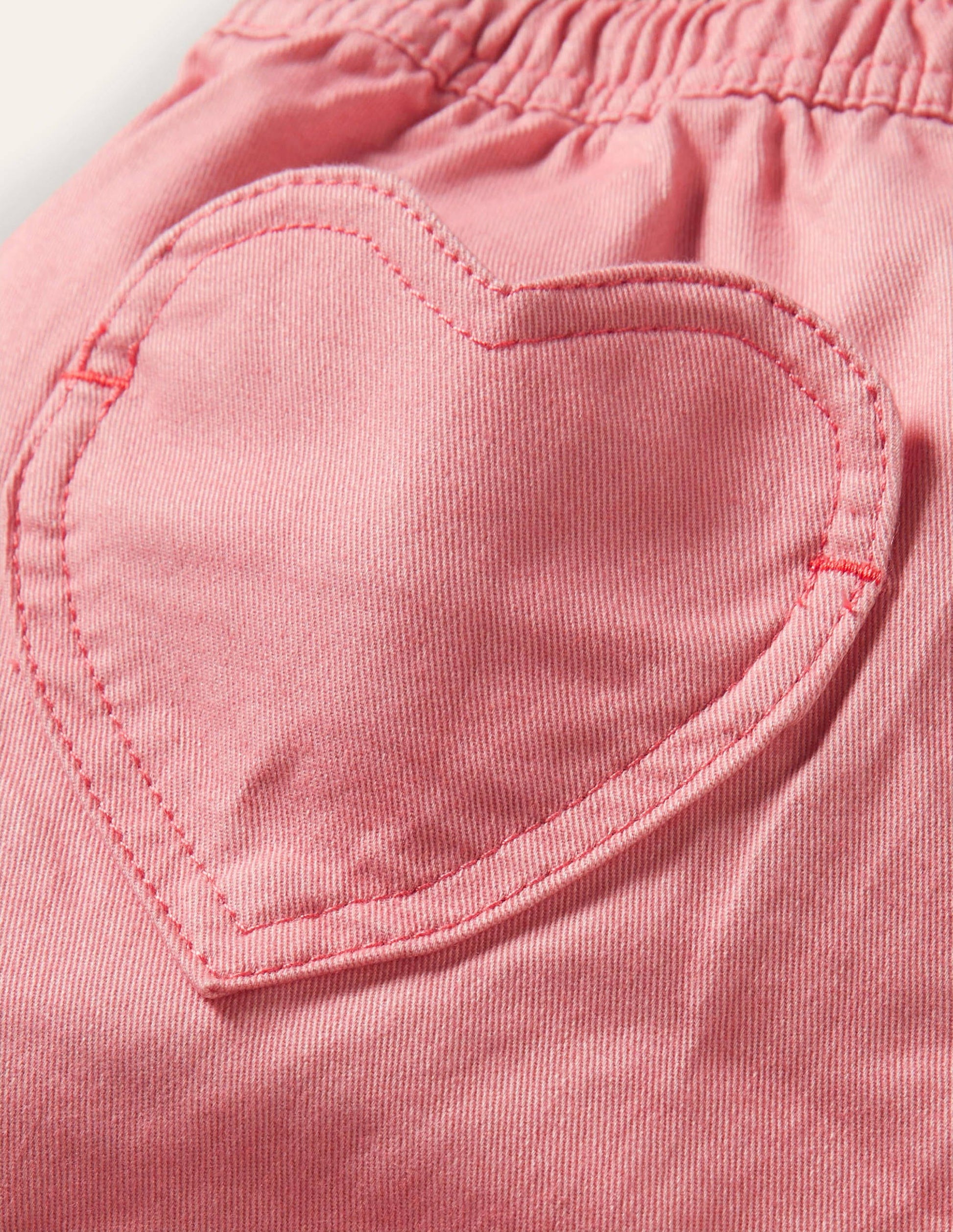 Heart Pocket Shorts-Almond Pink-3