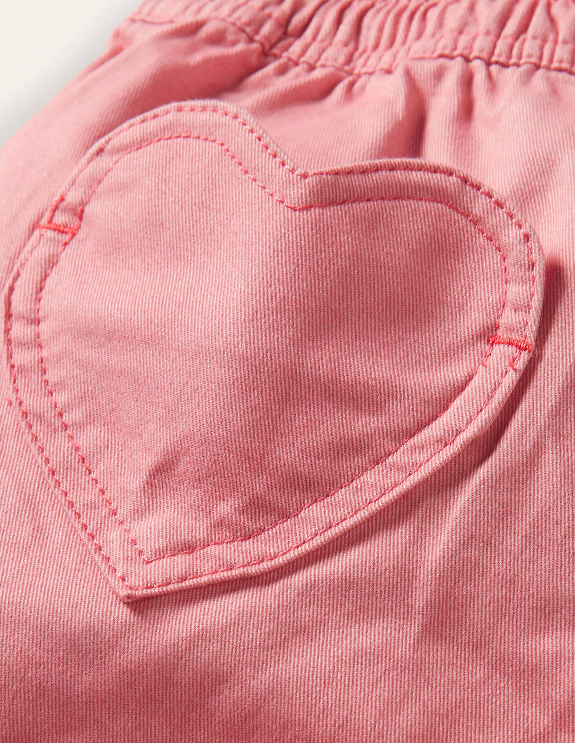 Heart Pocket Shorts-Almond Pink - Image 3