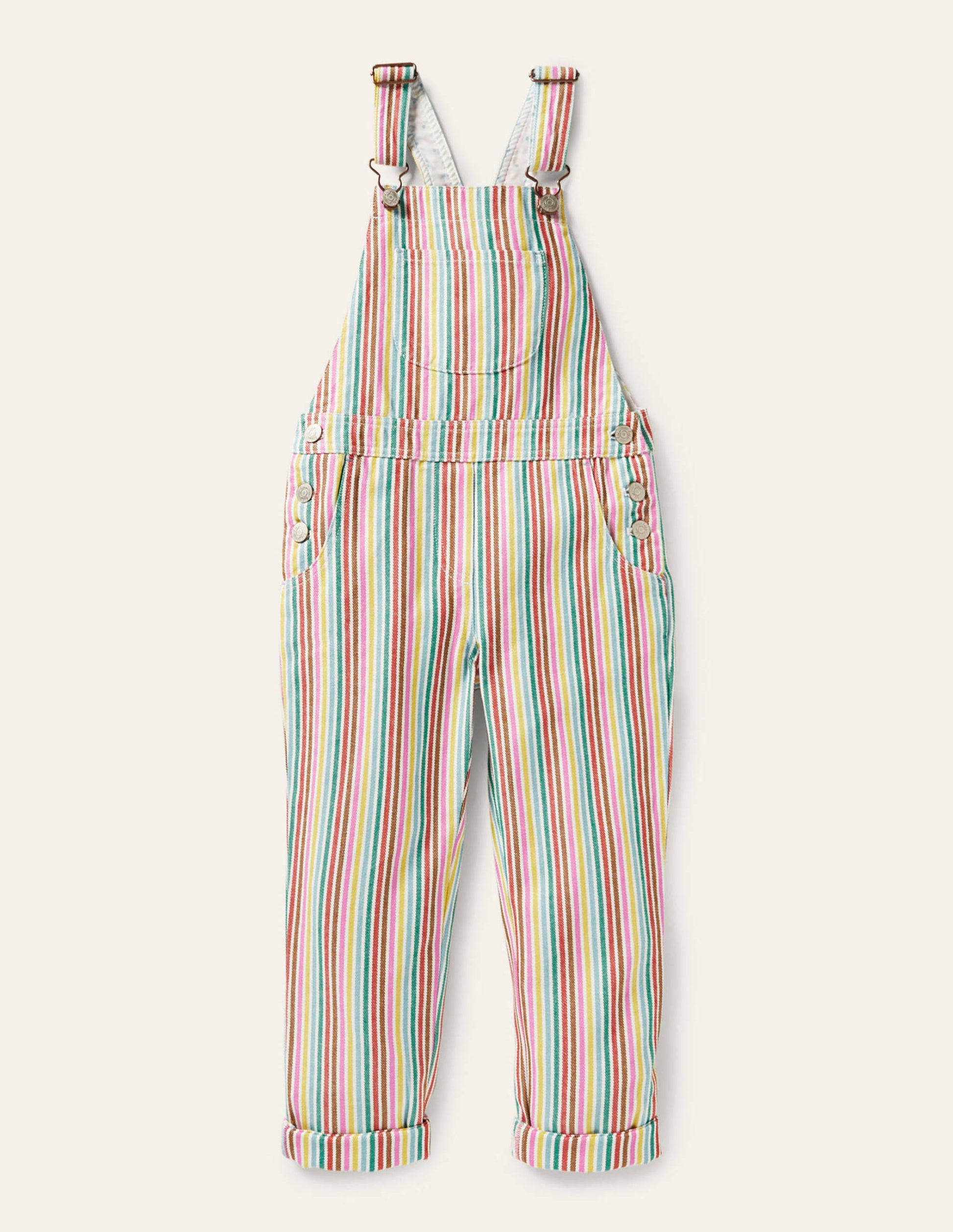 Fun Overalls-Multi Ticking-1