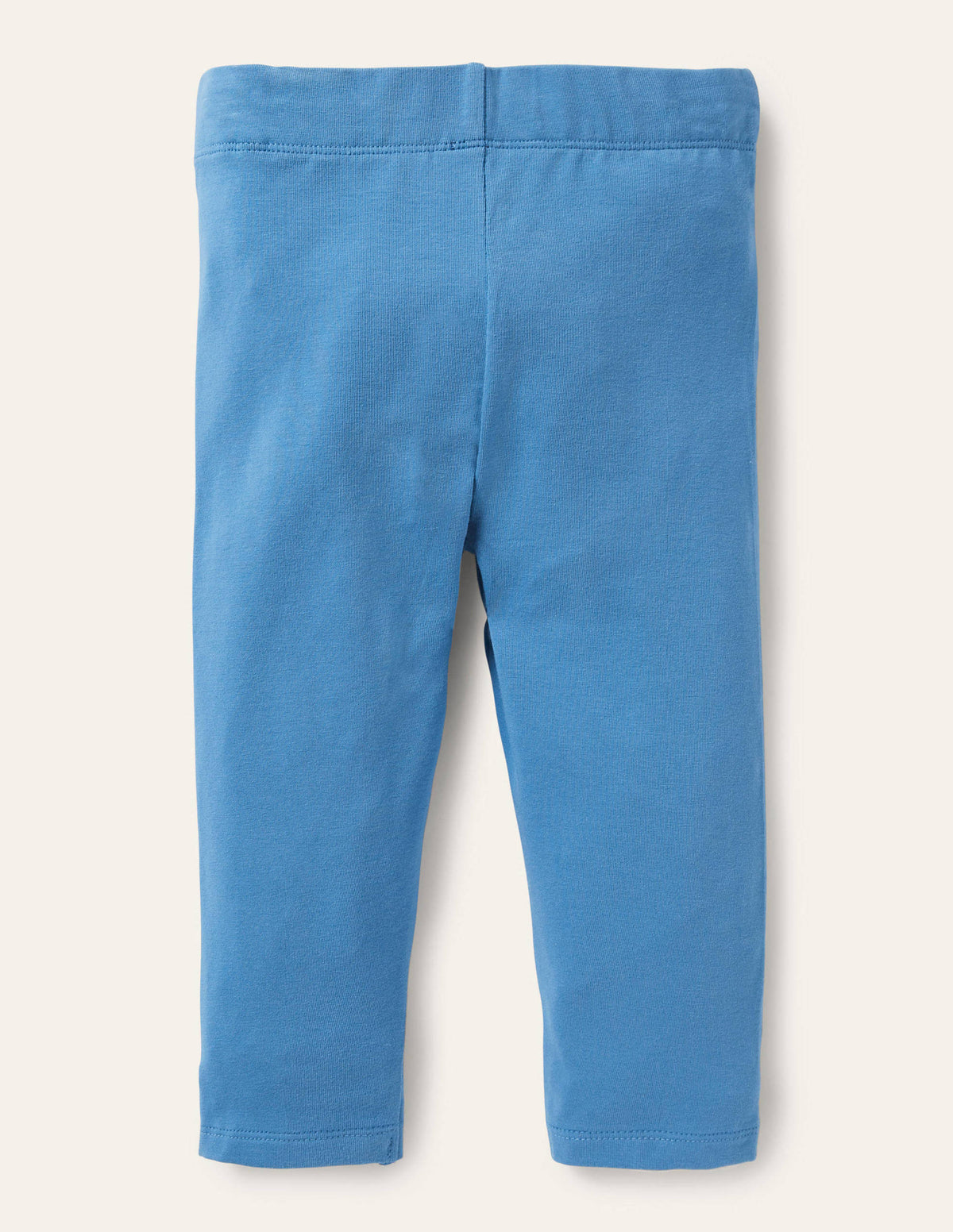 Plain Cropped Leggings-Bright Marina Blue-2